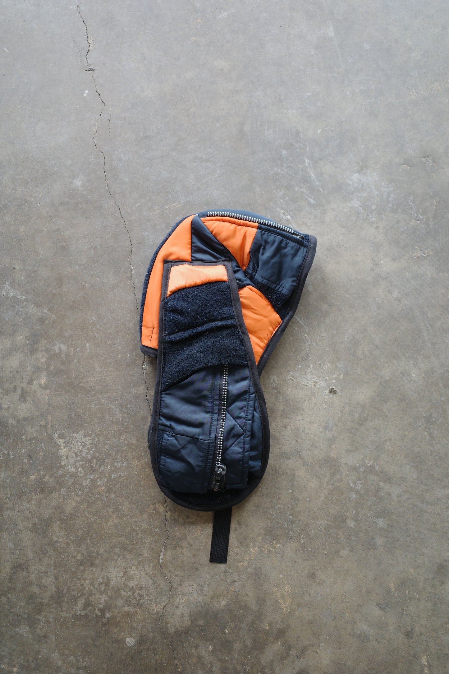 nag nag Bunny Ear Hat made with vintage Alpha MA-1 Flight jacket