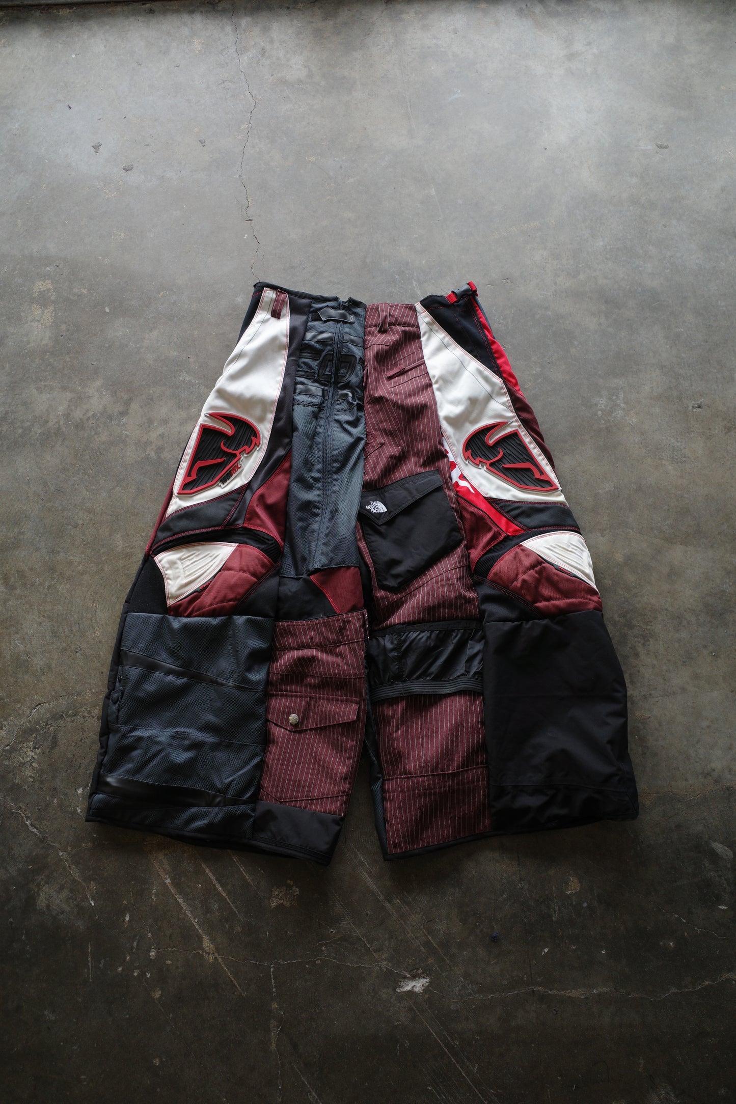 Wide Legged nag nag Pants(L)/made with vintage Thor racing pants&vintage schott racing jacket