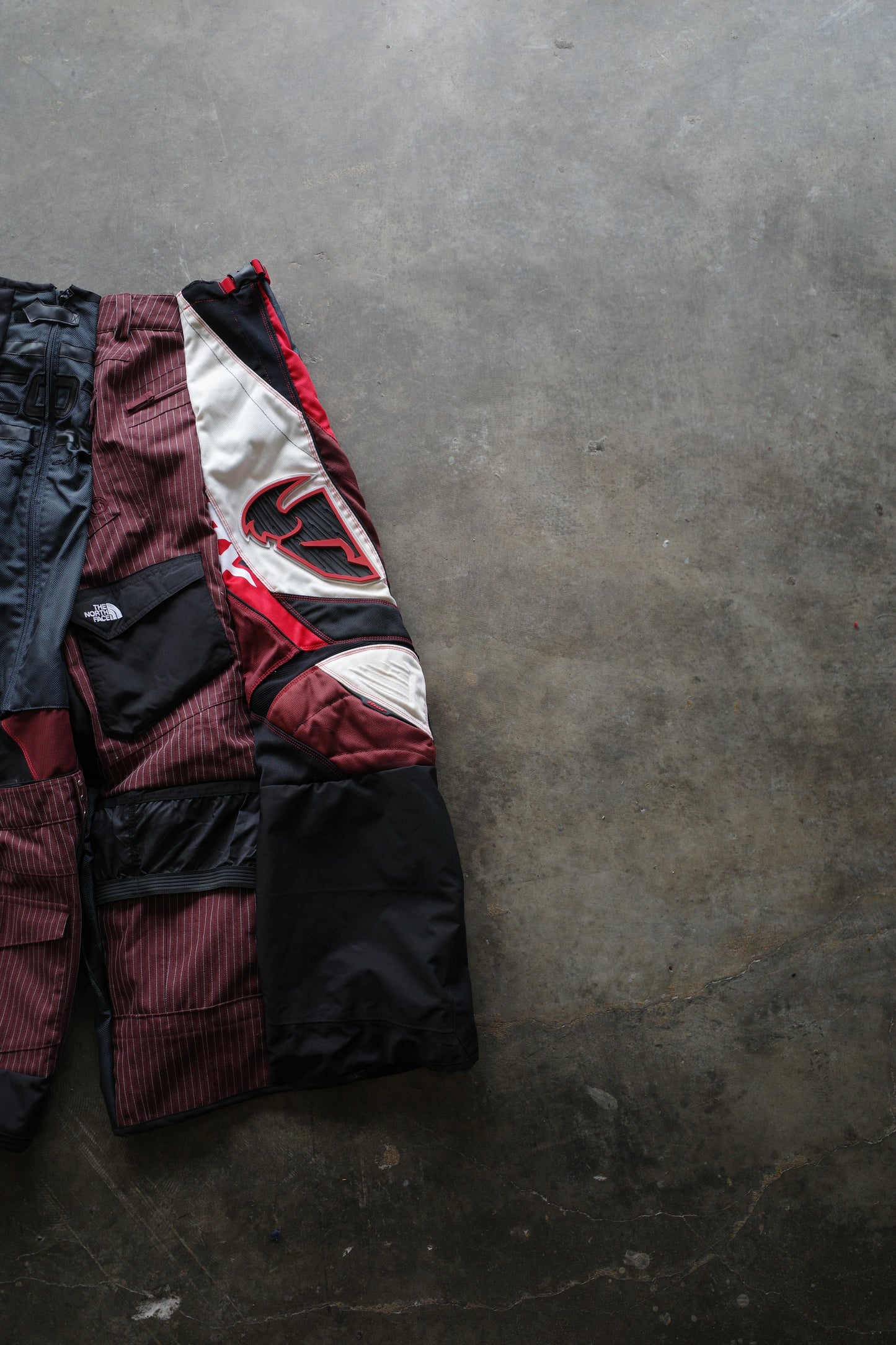 Wide Legged nag nag Pants(L)/made with vintage Thor racing pants&vintage schott racing jacket