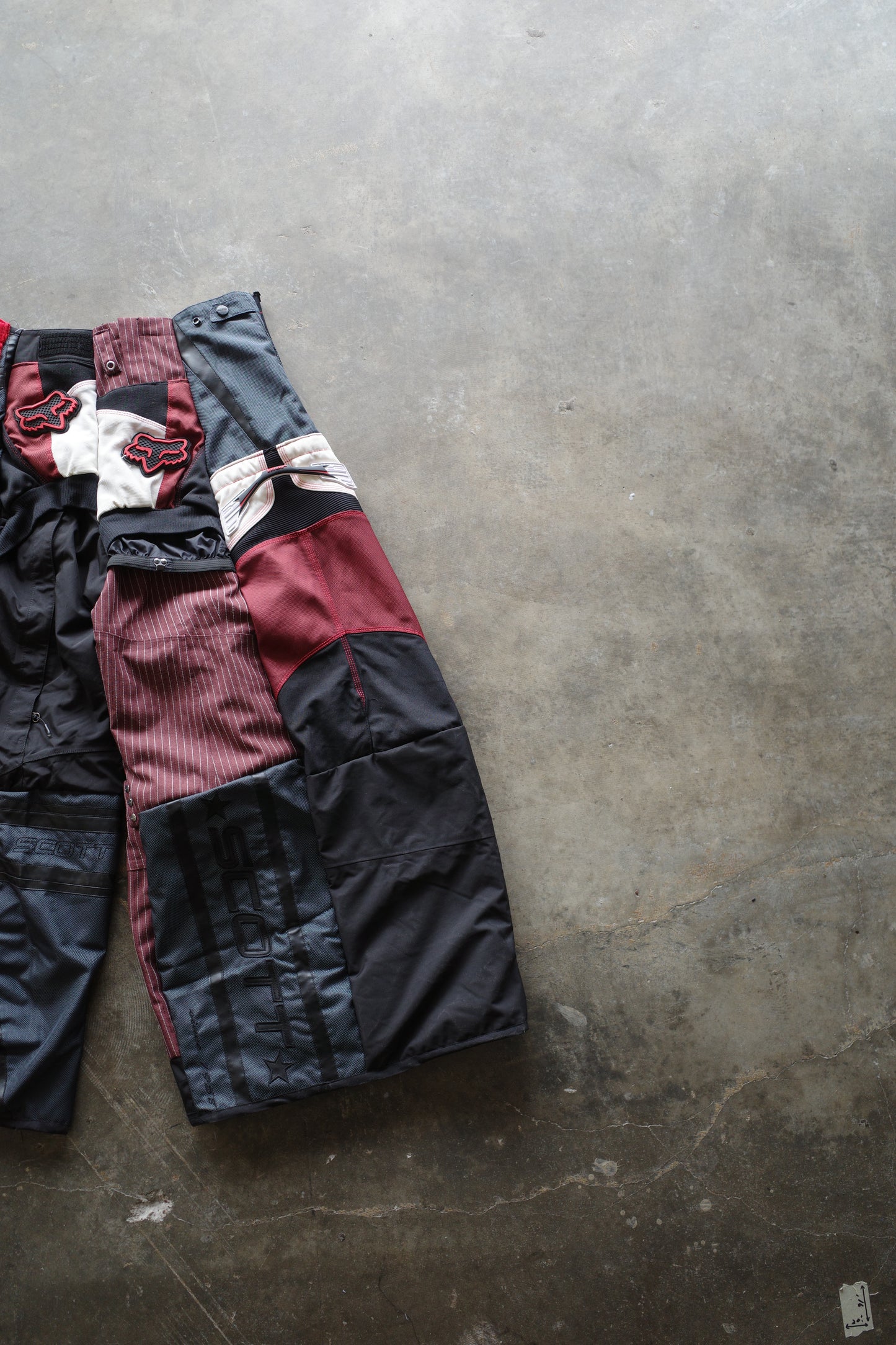 Wide Legged nag nag Pants(L)/made with vintage Thor racing pants&vintage schott racing jacket