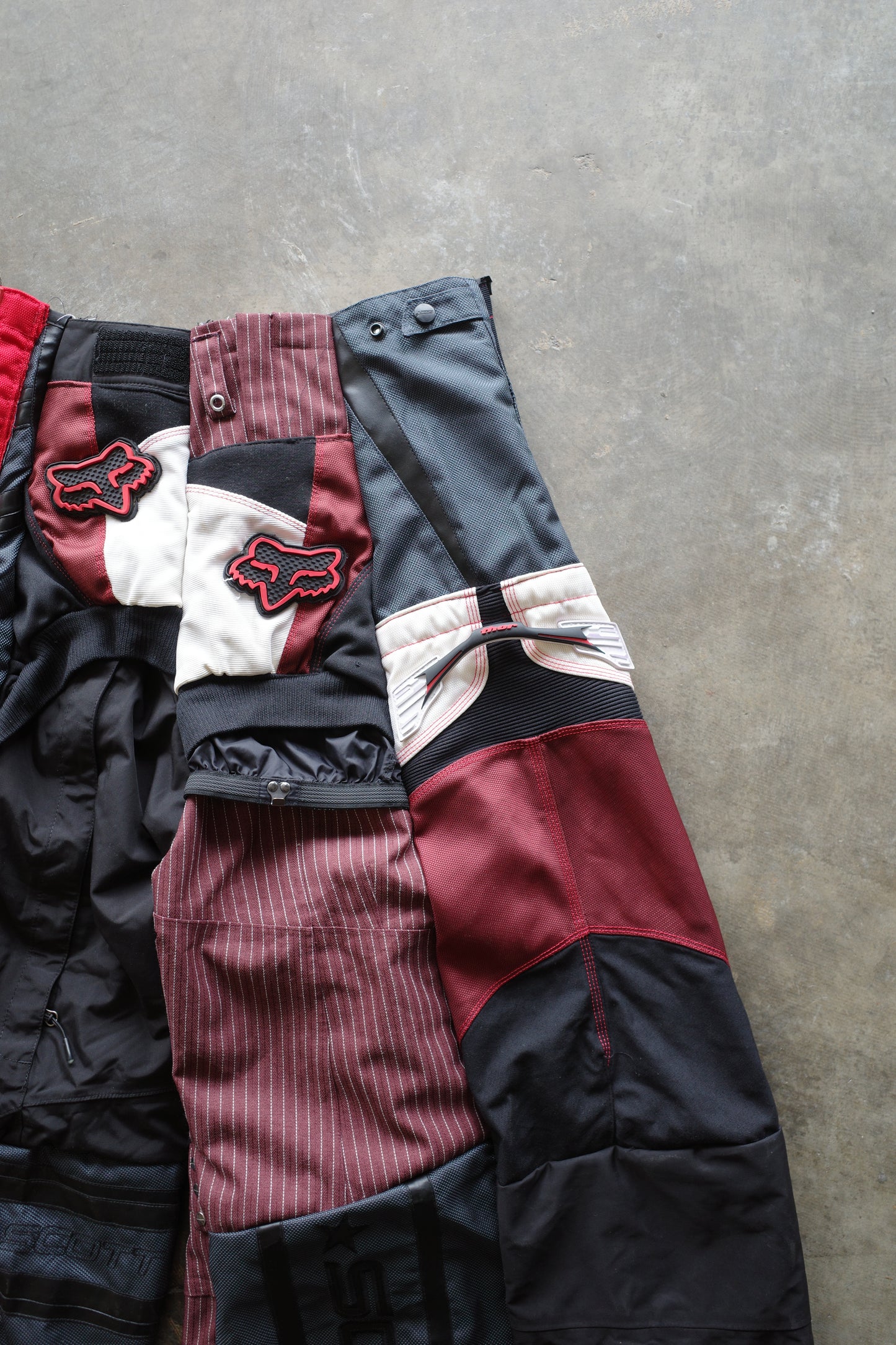 Wide Legged nag nag Pants(L)/made with vintage Thor racing pants&vintage schott racing jacket