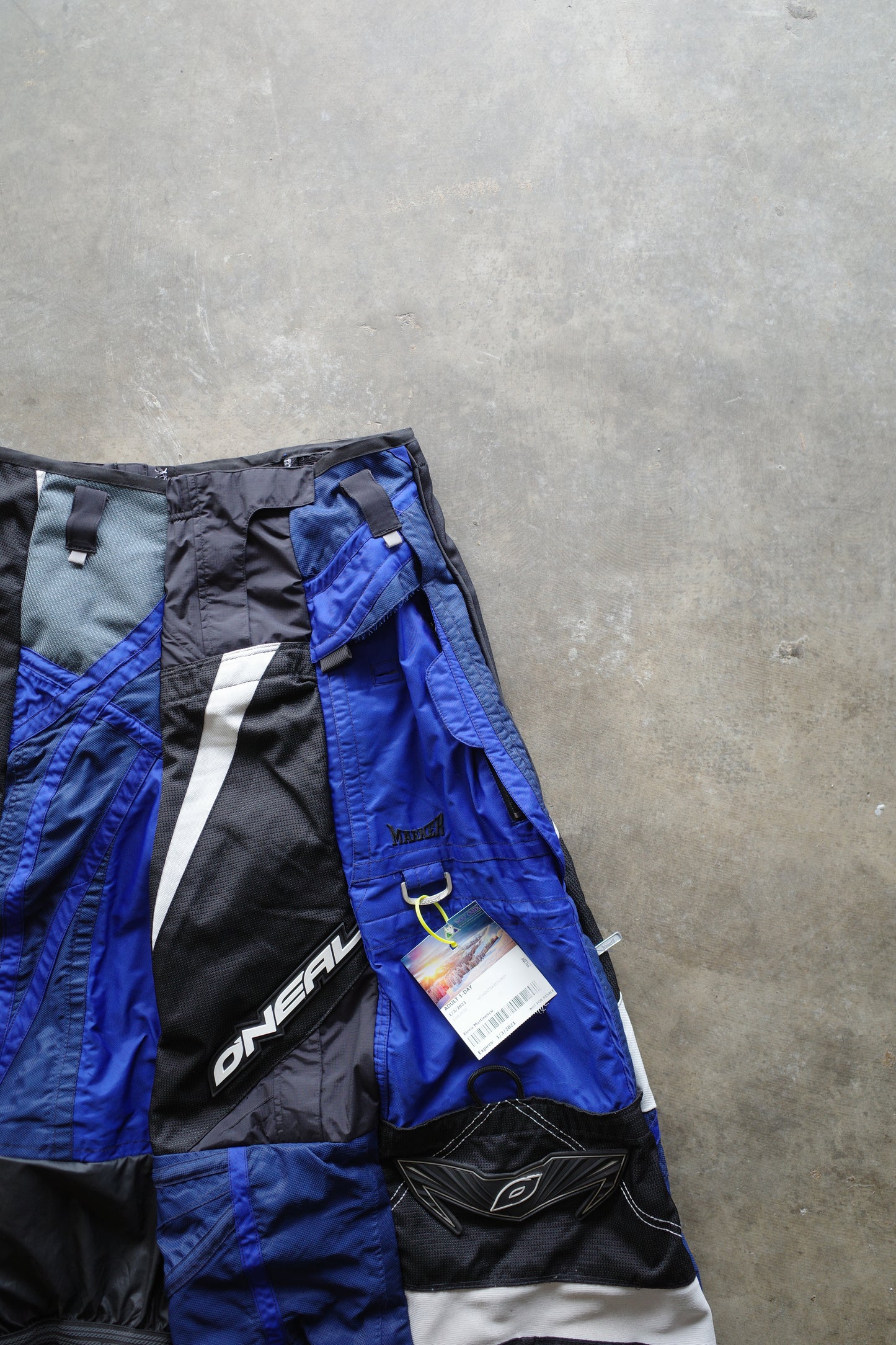 Wide Legged nag nag Pants(S)/made from vintage ONEAL moto racing pants &vintage ski trousers