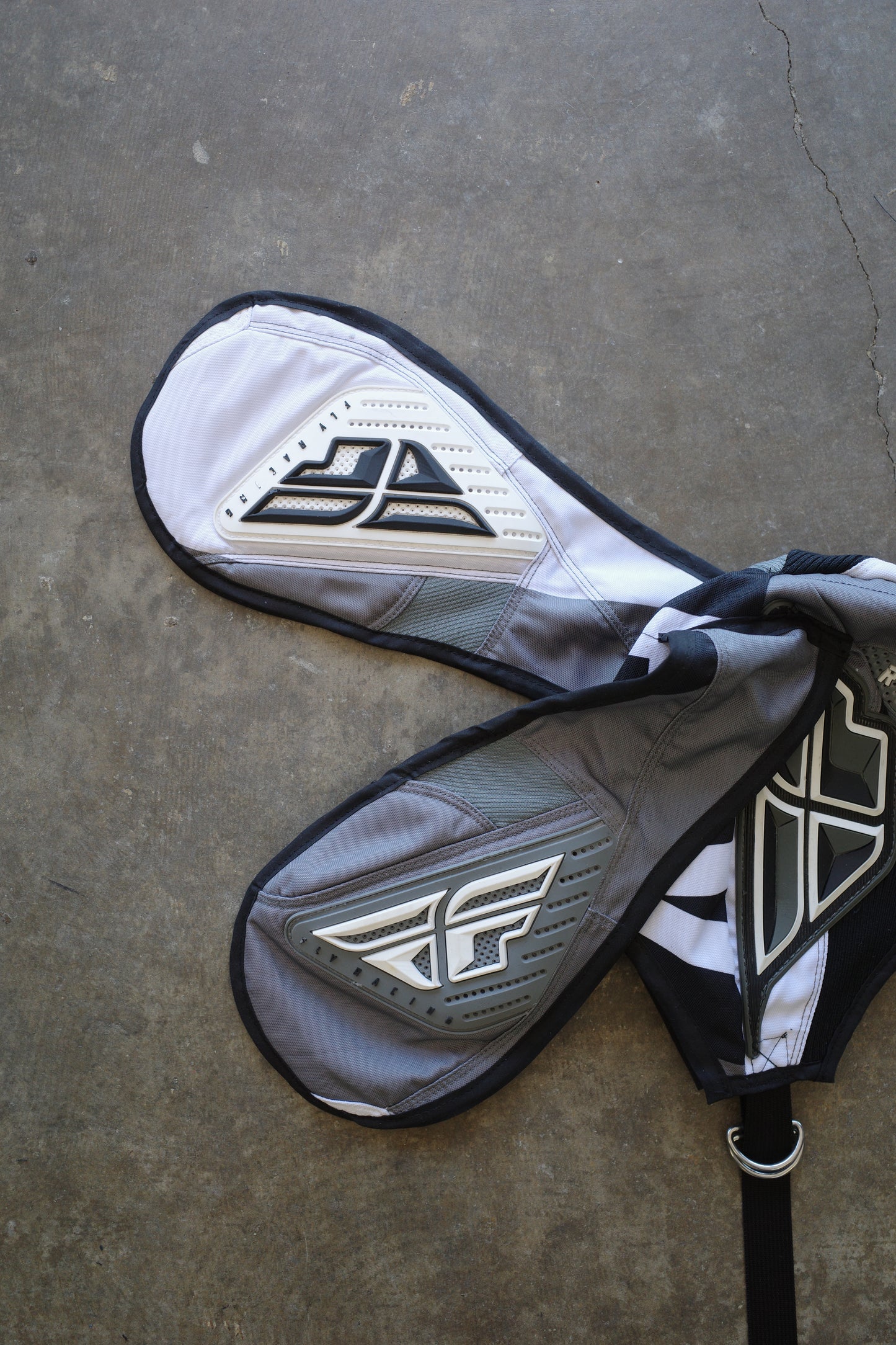 nag nag Bunny Ear Hat made with vintage FLY moto racing pants