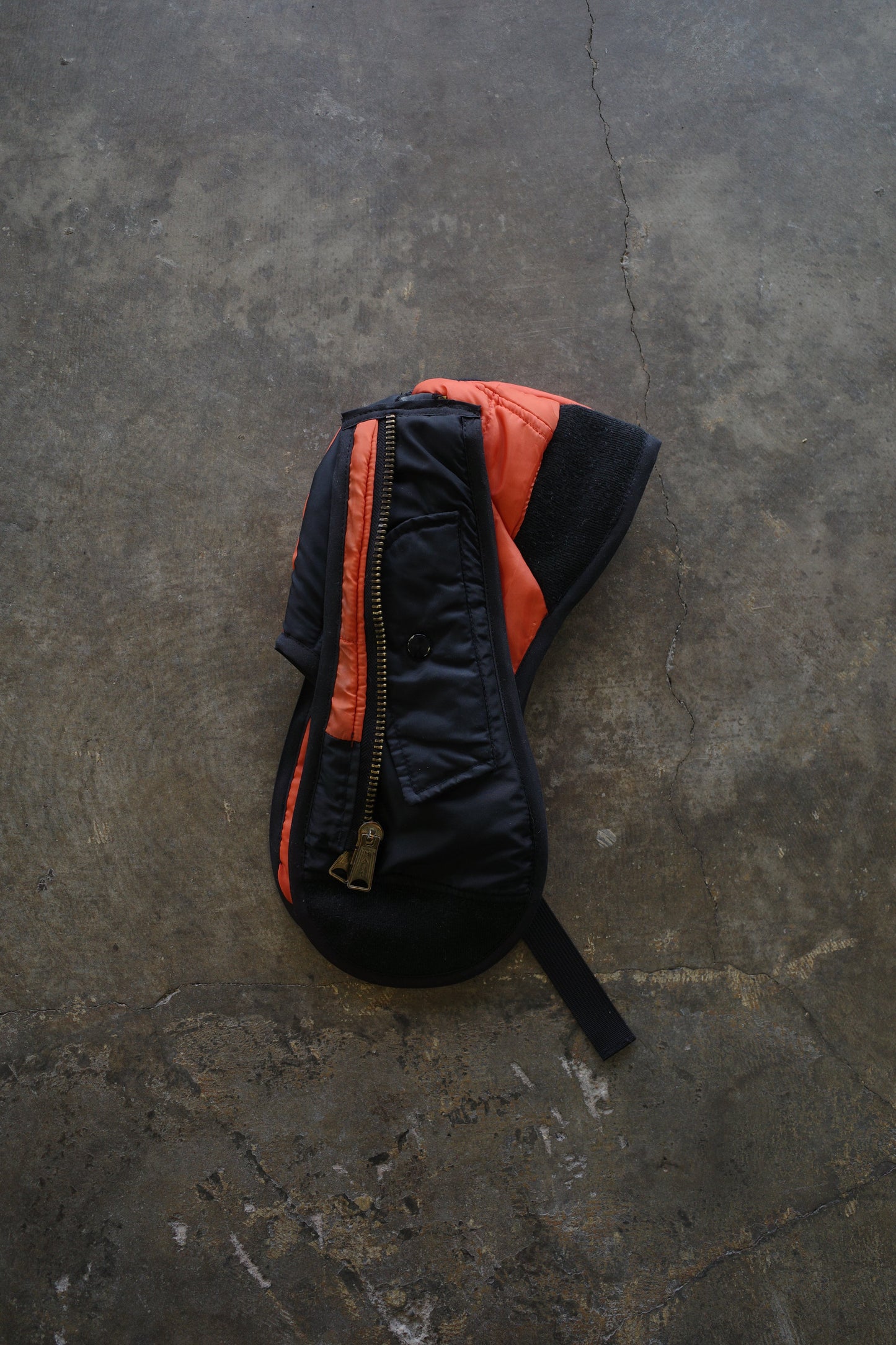 nag nag Bunny Ear Hat made with vintage Alpha Industries MA-1 bomber jacket