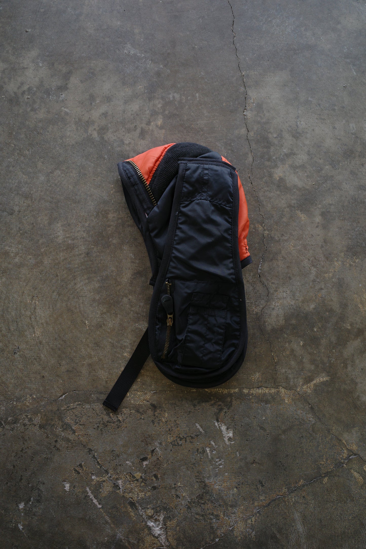 nag nag Bunny Ear Hat made with vintage Alpha Industries MA-1 bomber jacket