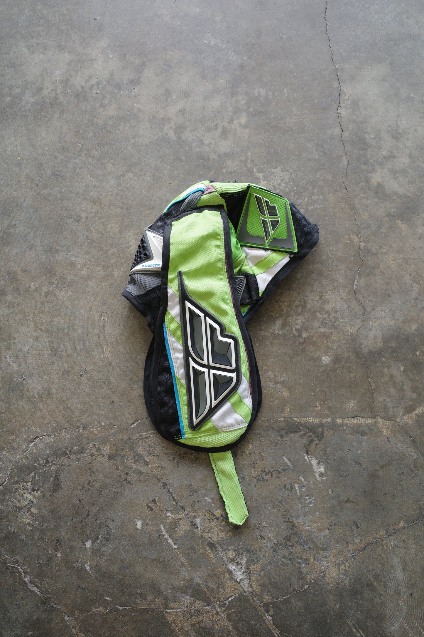 nag nag Bunny Ear Hat made with vintage FLY moto racing pants