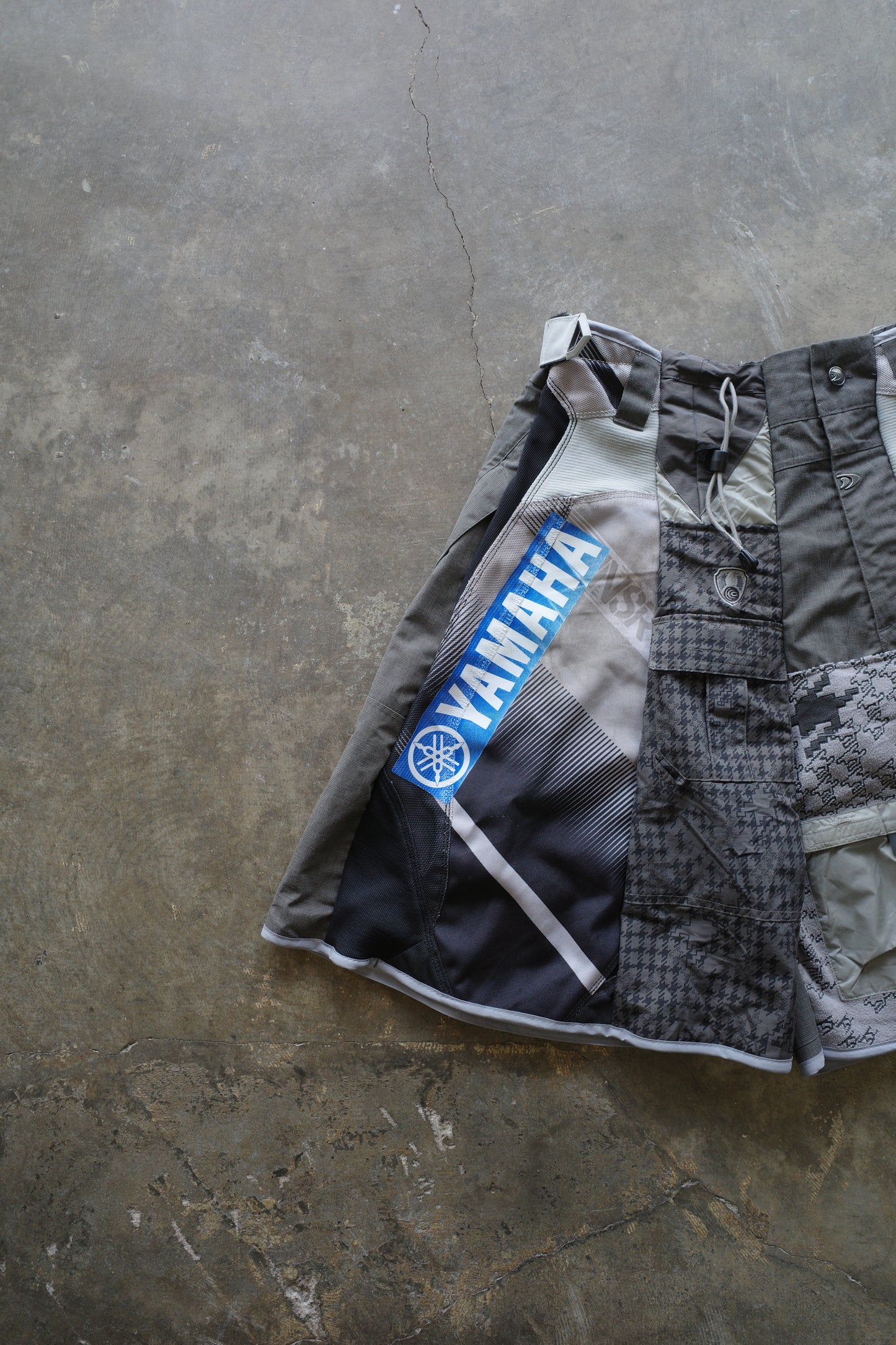 nag nag Baggy Shorts (30)/made with vintage YAMAHA moto racing pants&SALOMON ski pants