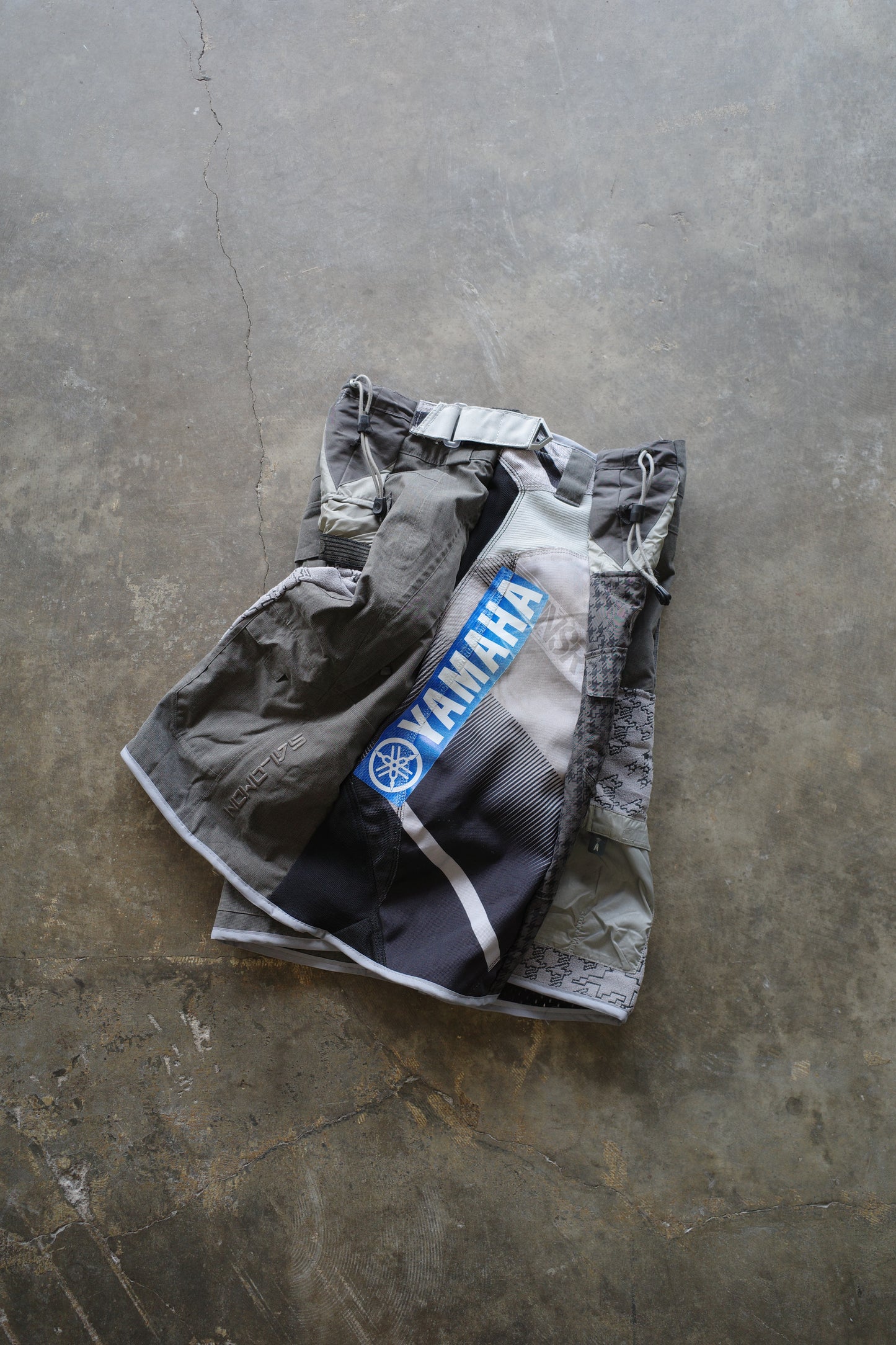 nag nag Baggy Shorts (30)/made with vintage YAMAHA moto racing pants&SALOMON ski pants