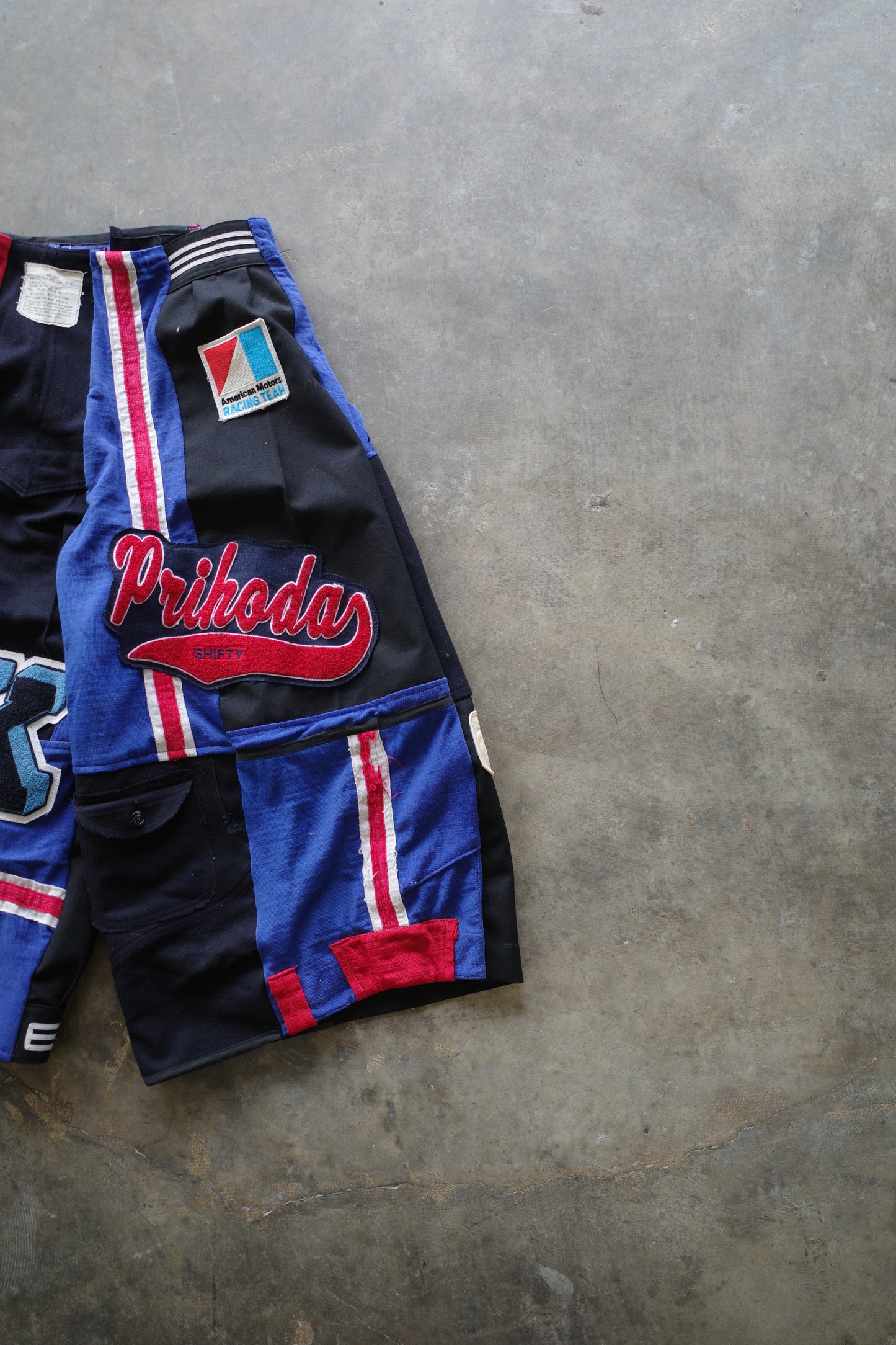 Wide Legged nag nag Pants(S) / made with vintage US.NAVY ISSUES wool fabric & vintage patches
