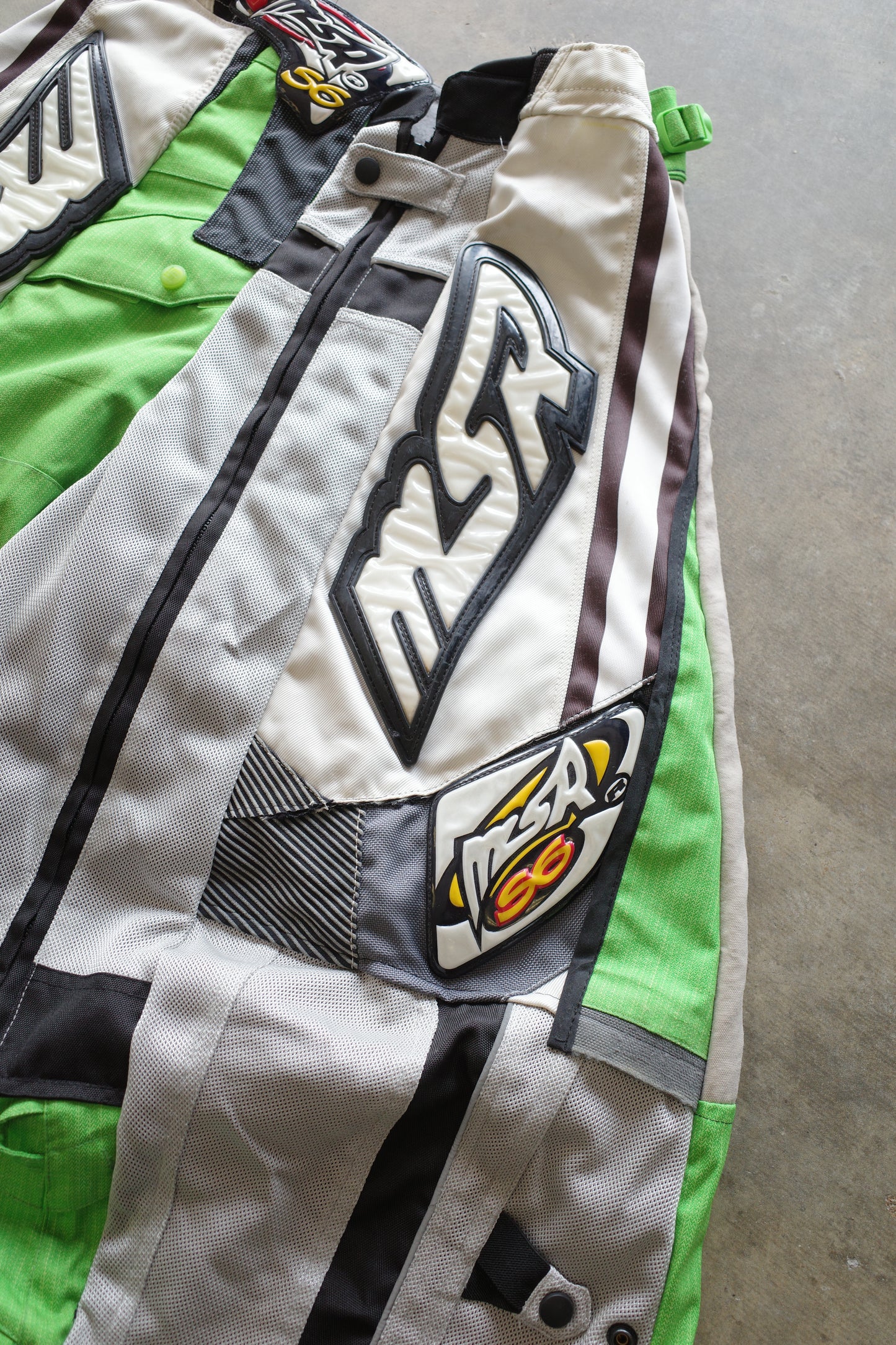 Wide Legged nag nag Pants(S)/made from vintage MSR moto racing pants &vintage Columbia CONVERT Ski trousers