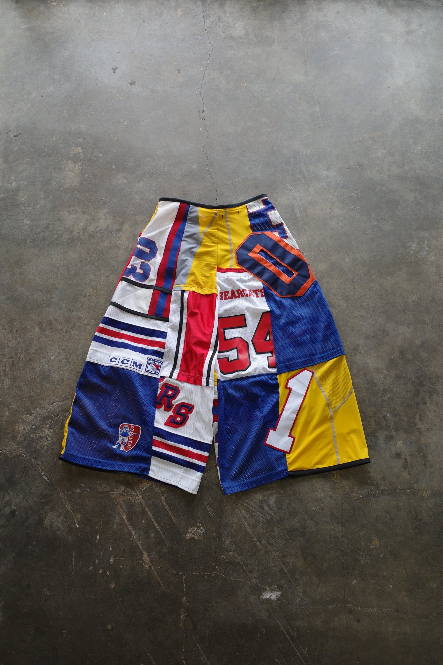 Wide Legged nag nag Pants(S)/made from vintage Pro sports jerseys