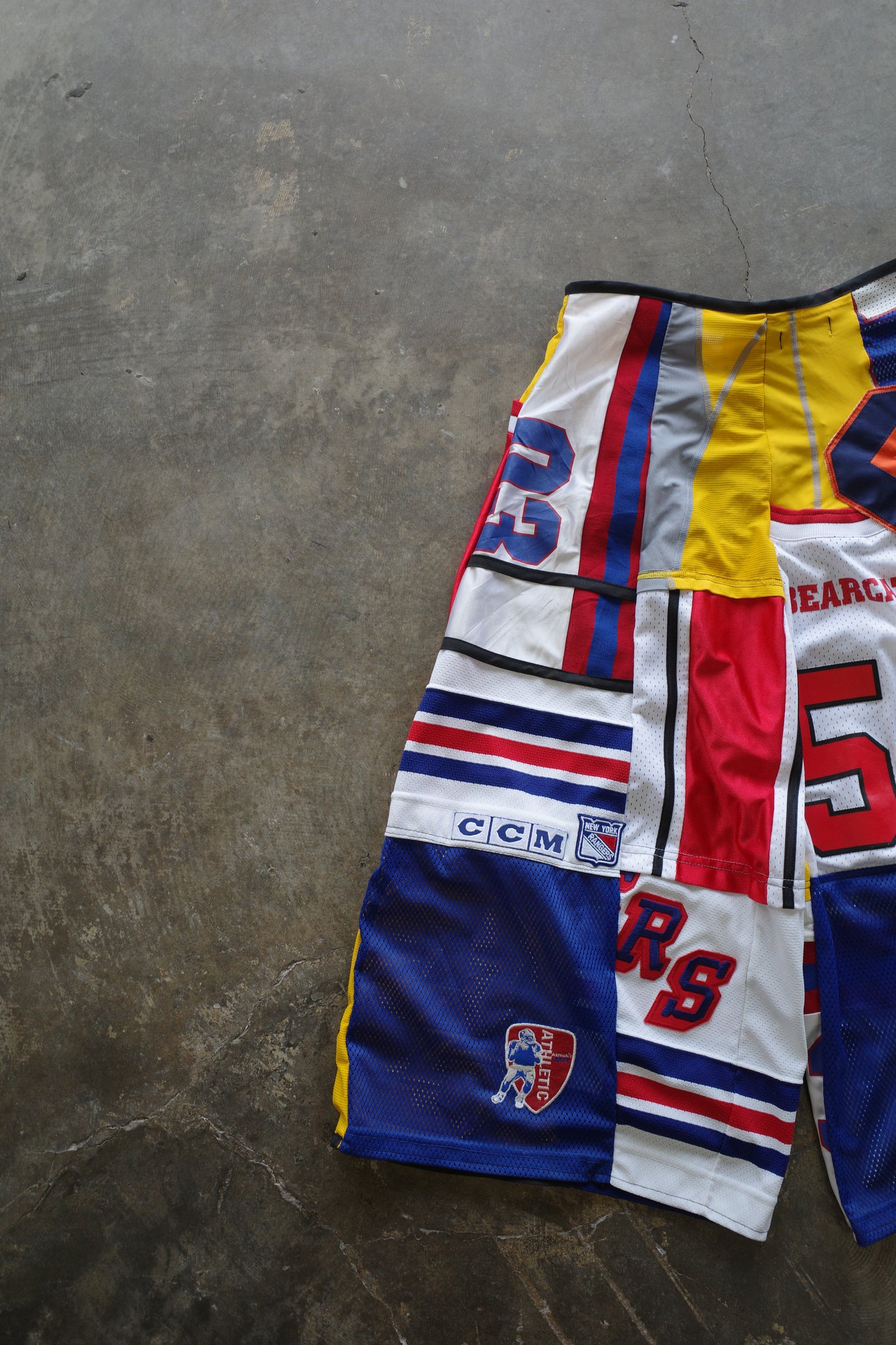 Wide Legged nag nag Pants(S)/made from vintage Pro sports jerseys