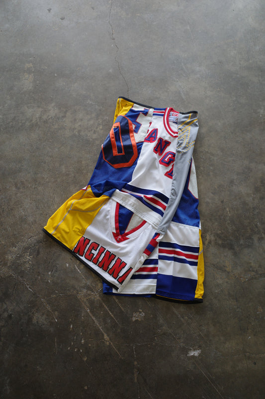 Wide Legged nag nag Pants(S)/made from vintage Pro sports jerseys