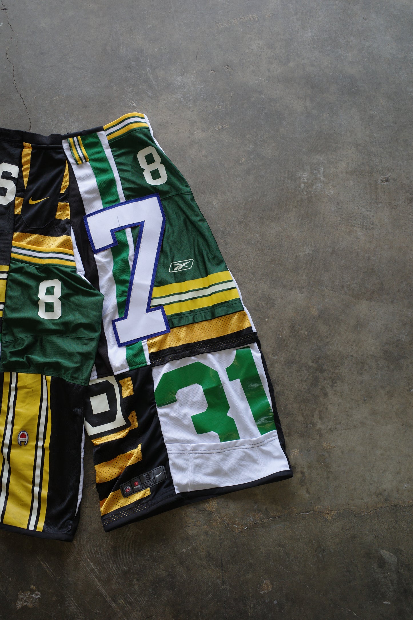 Wide Legged nag nag Pants(S)/made from vintage Pro sports jerseys
