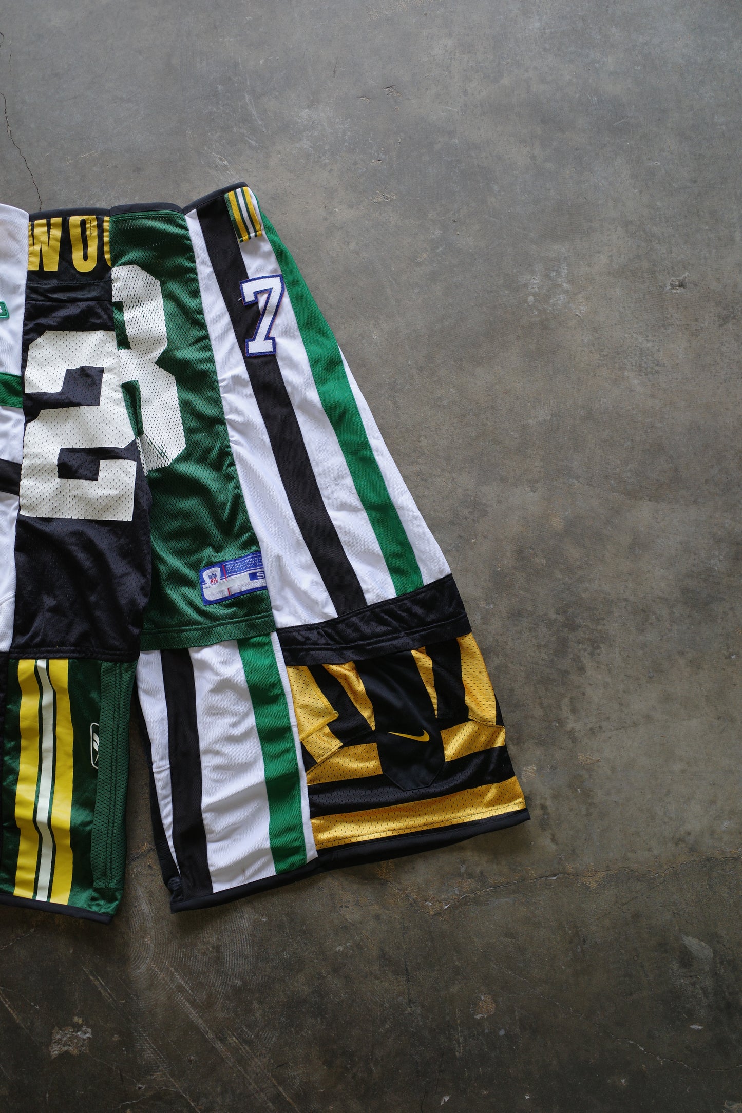 Wide Legged nag nag Pants(S)/made from vintage Pro sports jerseys