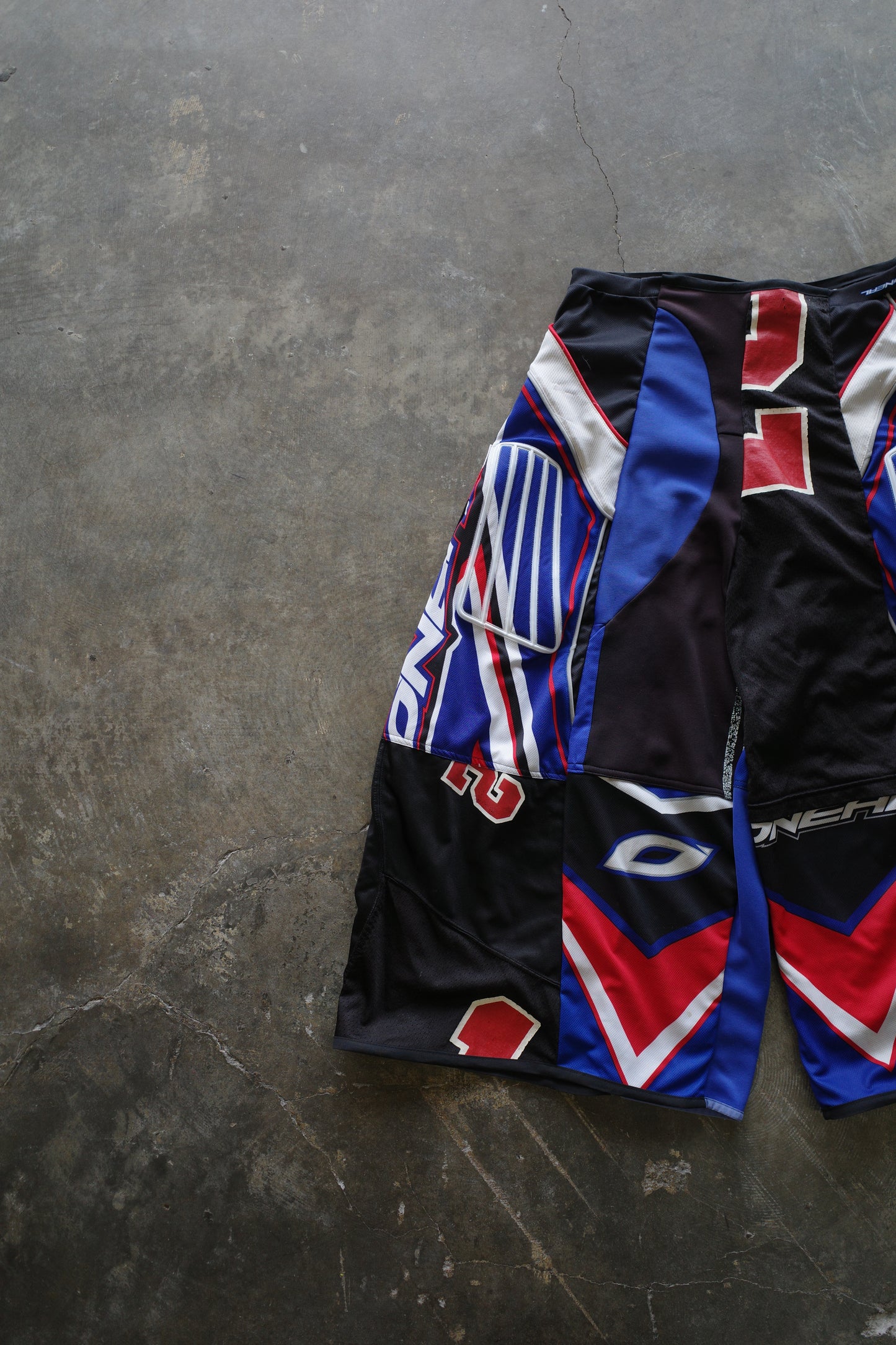 Wide Legged nag nag Pants(S)/made with vintage ONEAL racing  jerseys and Pro sports jerseys