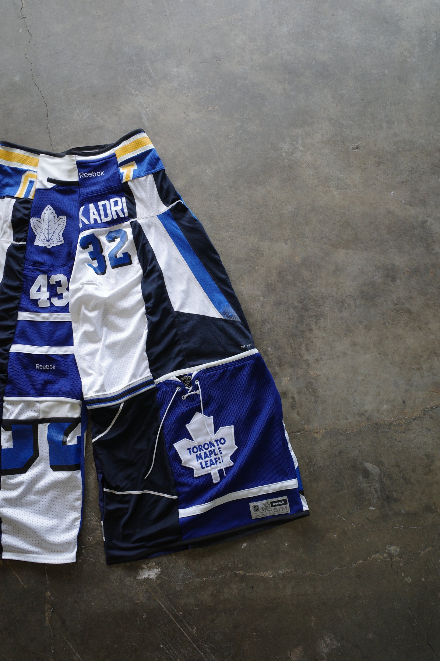 Wide Legged nag nag Pants(L)/made with vintage Pro sports jerseys
