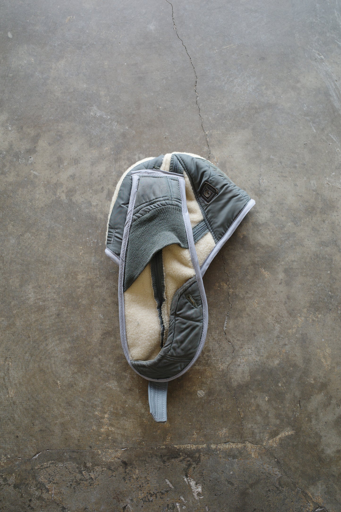 nag nag Bunny Ear Hat made with US.MILITARY Issue Vintage Liner Jacket