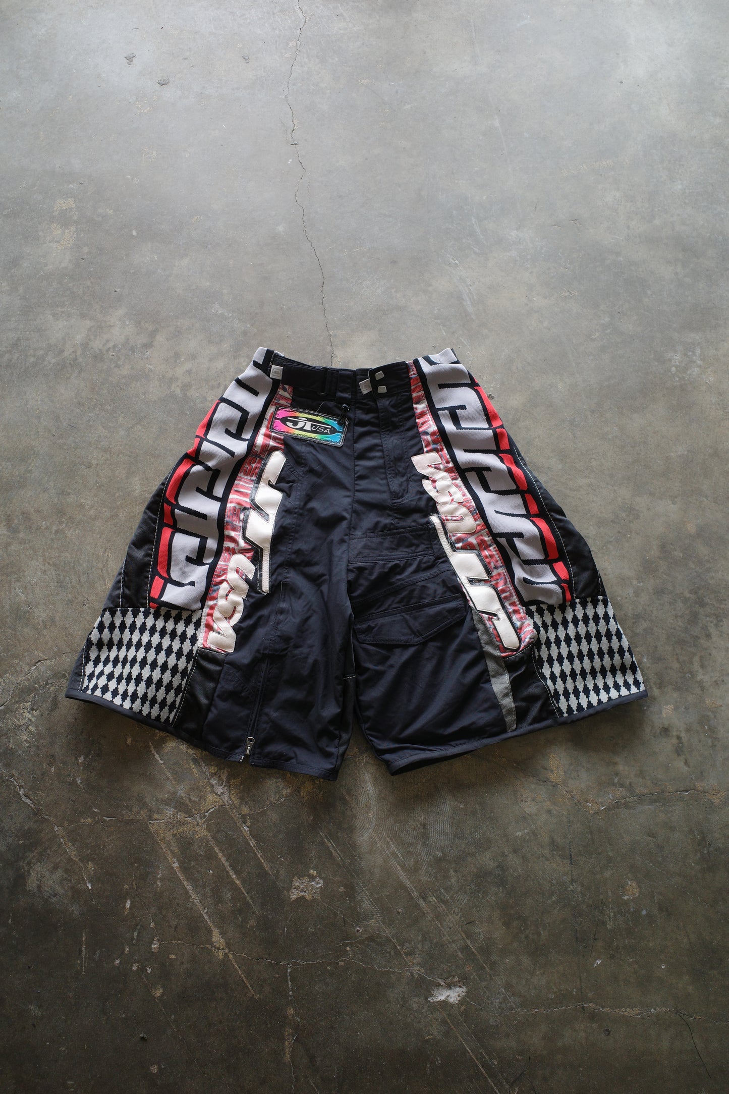 nag nag Baggy Shorts (30)/made from vintage JT motorcycle racing pants