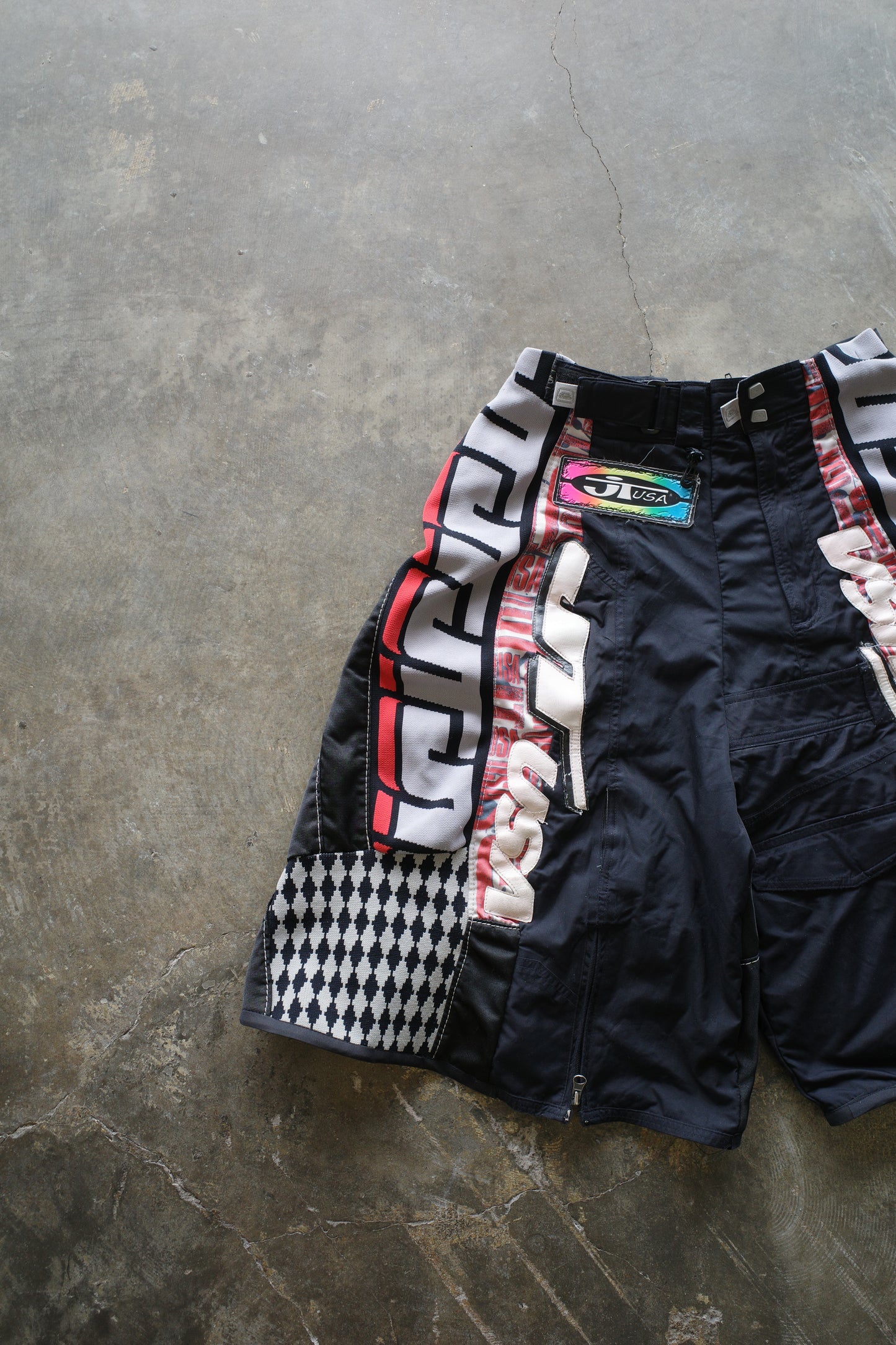 nag nag Baggy Shorts (30)/made from vintage JT motorcycle racing pants