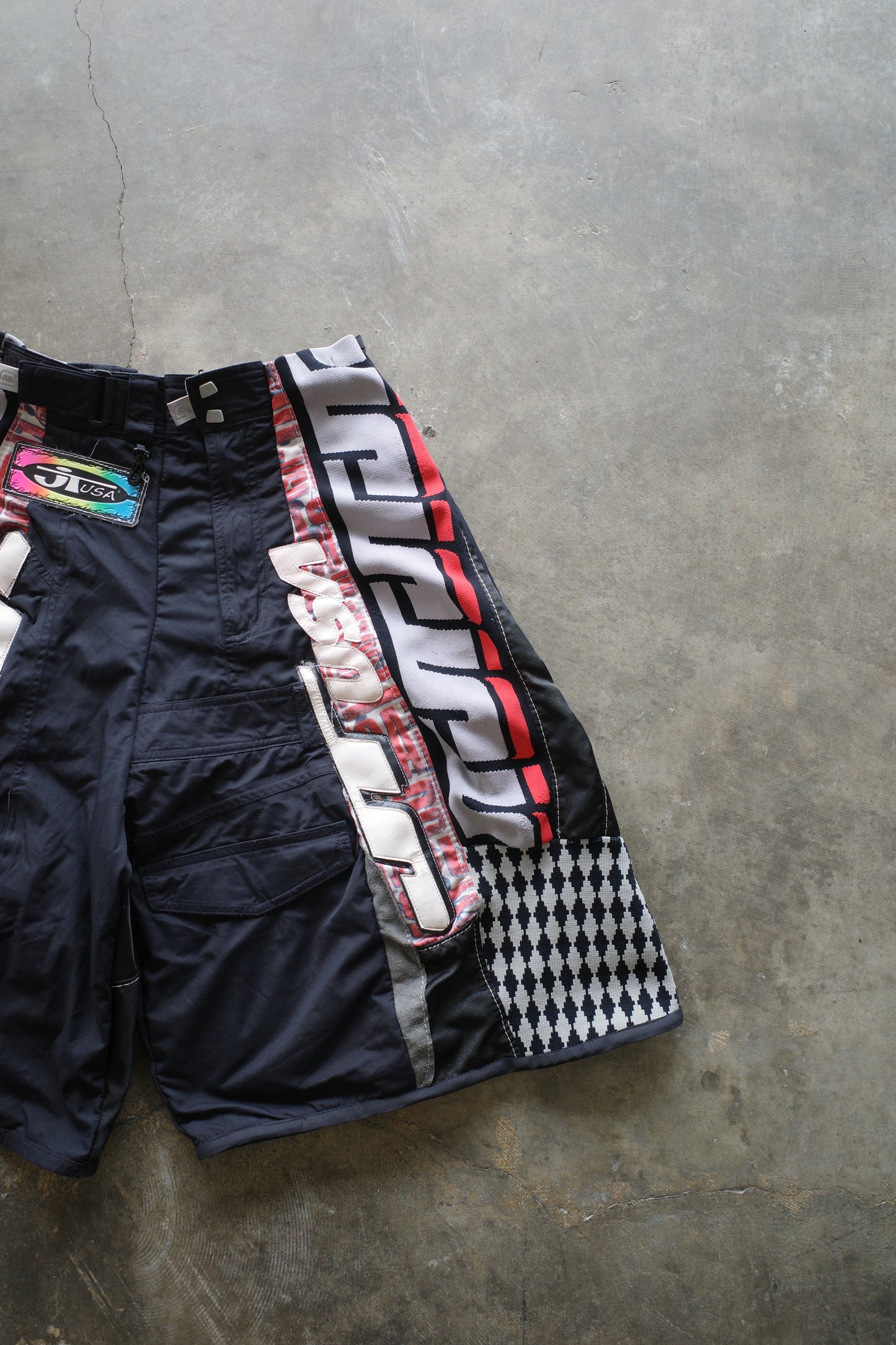 nag nag Baggy Shorts (30)/made from vintage JT motorcycle racing pants