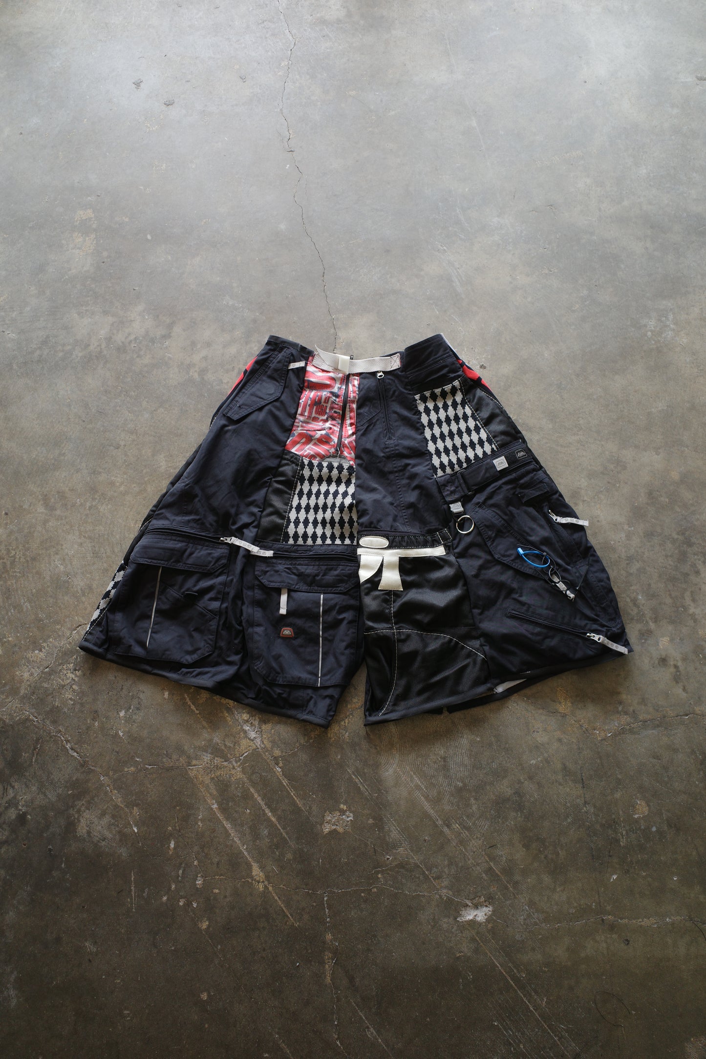 nag nag Baggy Shorts (30)/made from vintage JT motorcycle racing pants