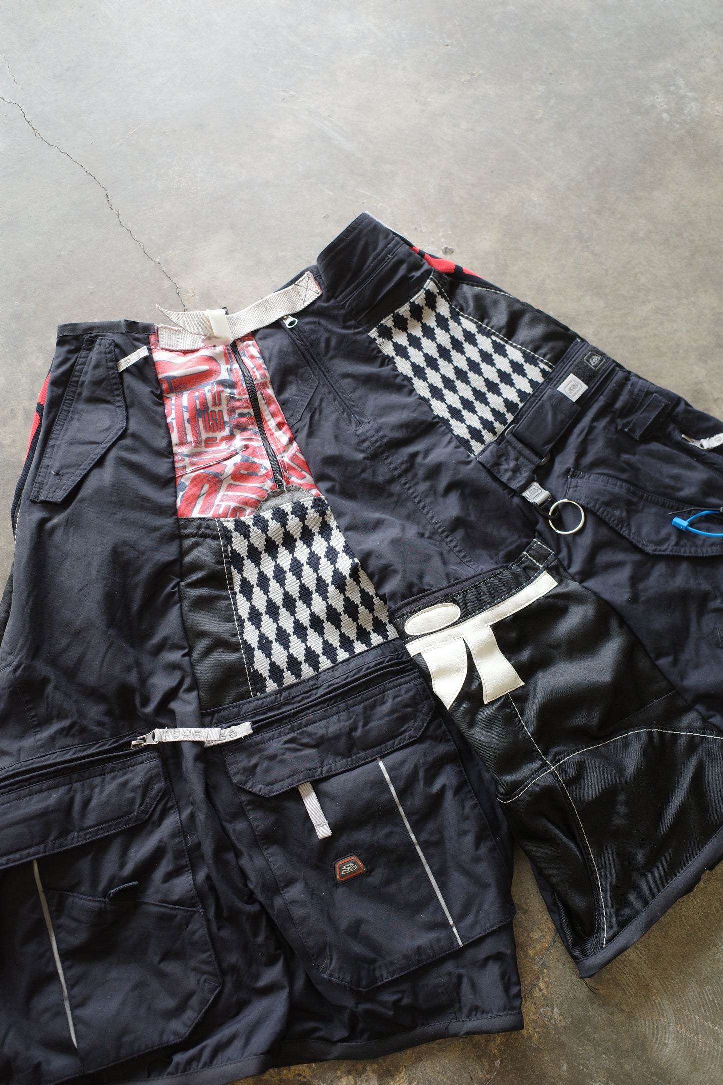 nag nag Baggy Shorts (30)/made from vintage JT motorcycle racing pants