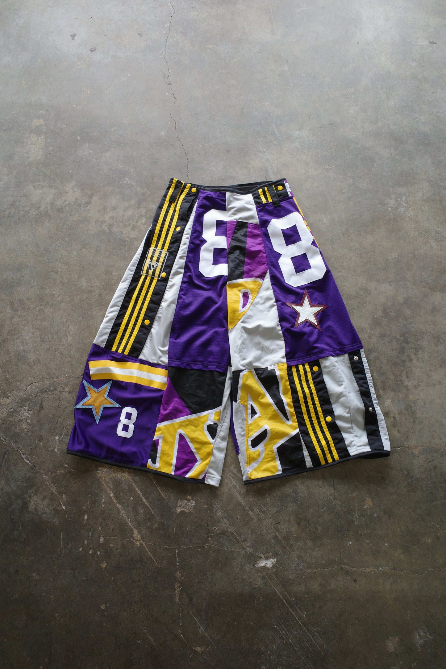 Wide Legged nag nag Pants(S)/made from vintage Pro sports jerseys