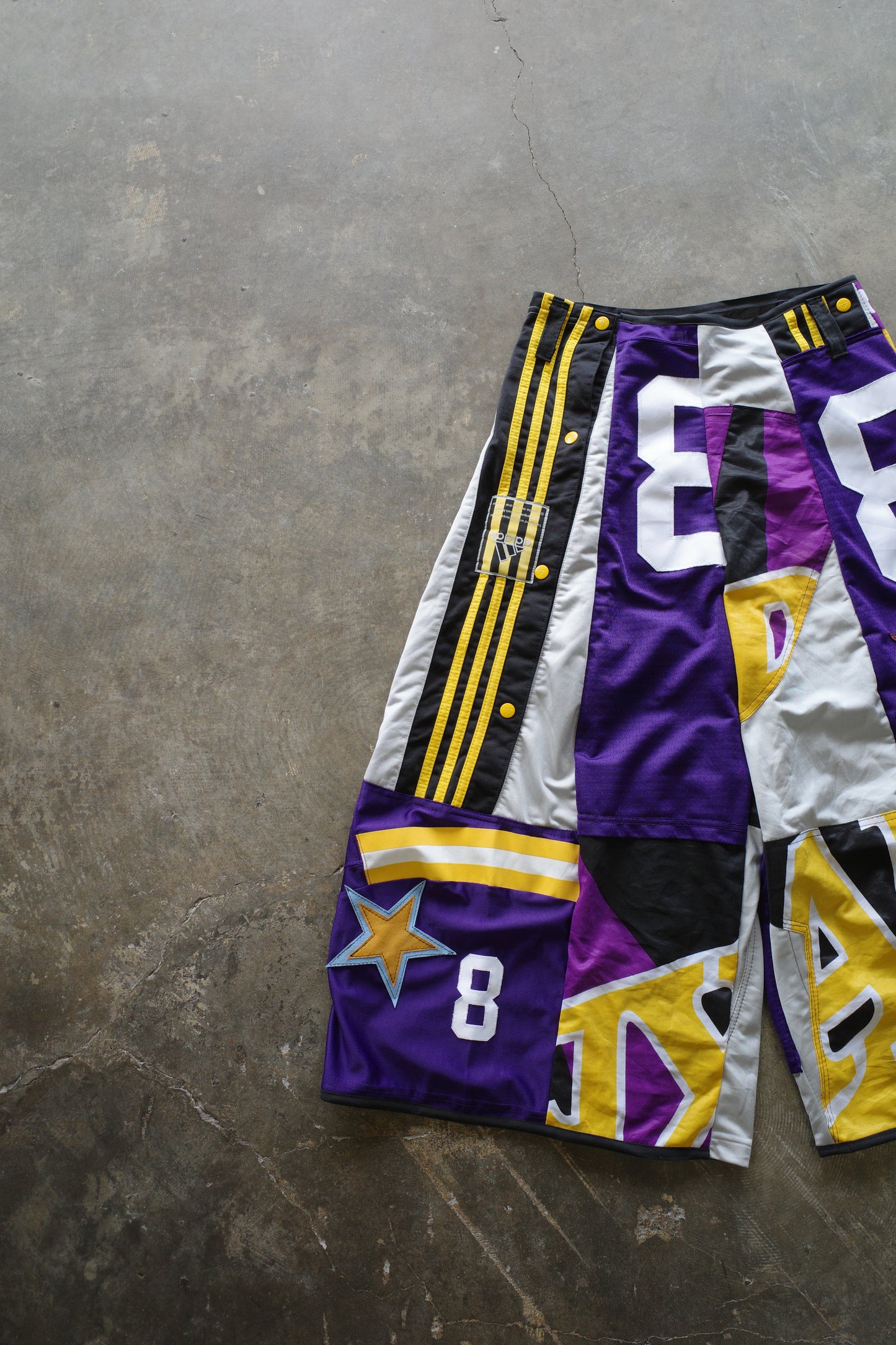 Wide Legged nag nag Pants(S)/made from vintage Pro sports jerseys