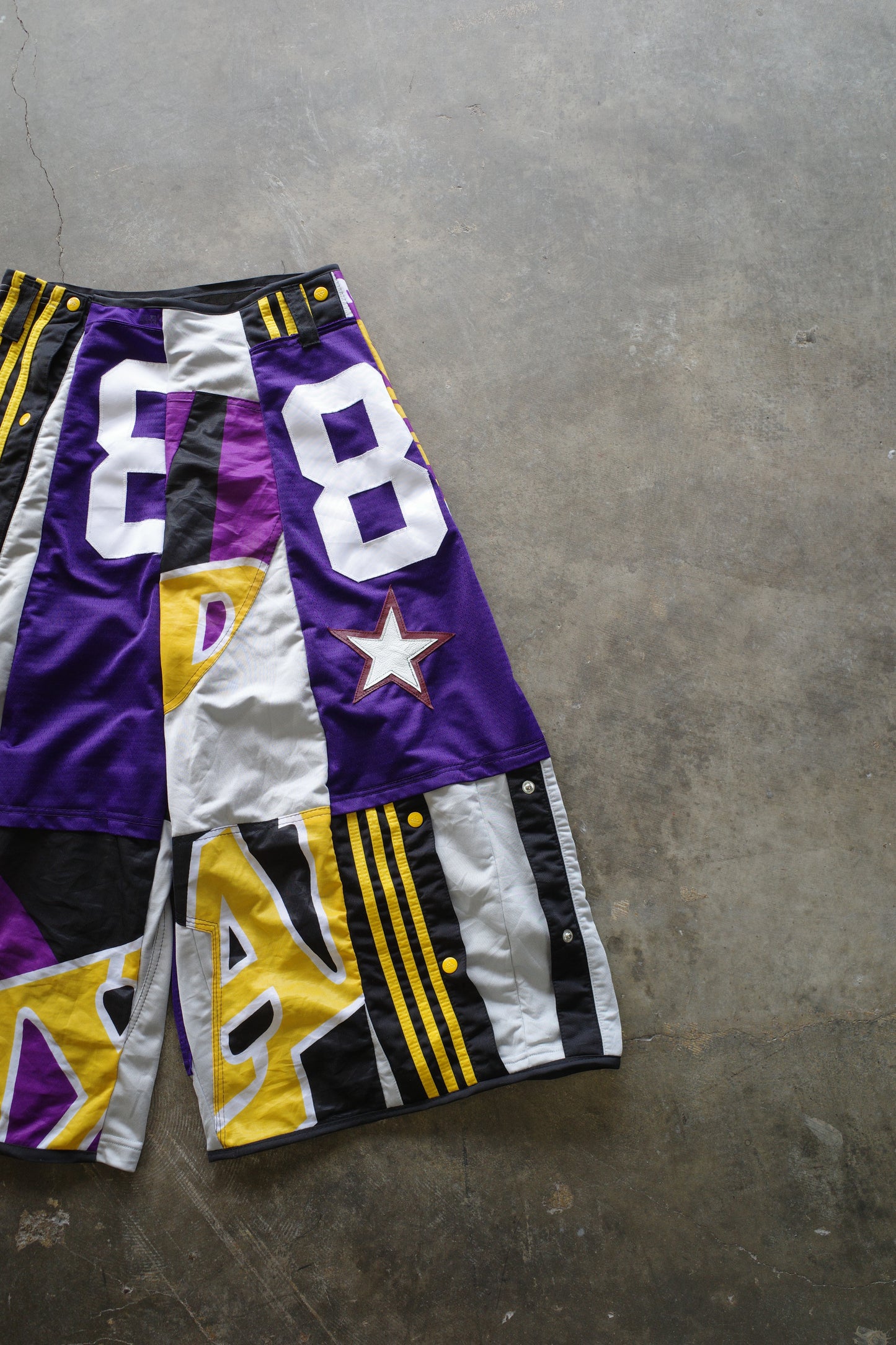 Wide Legged nag nag Pants(S)/made from vintage Pro sports jerseys
