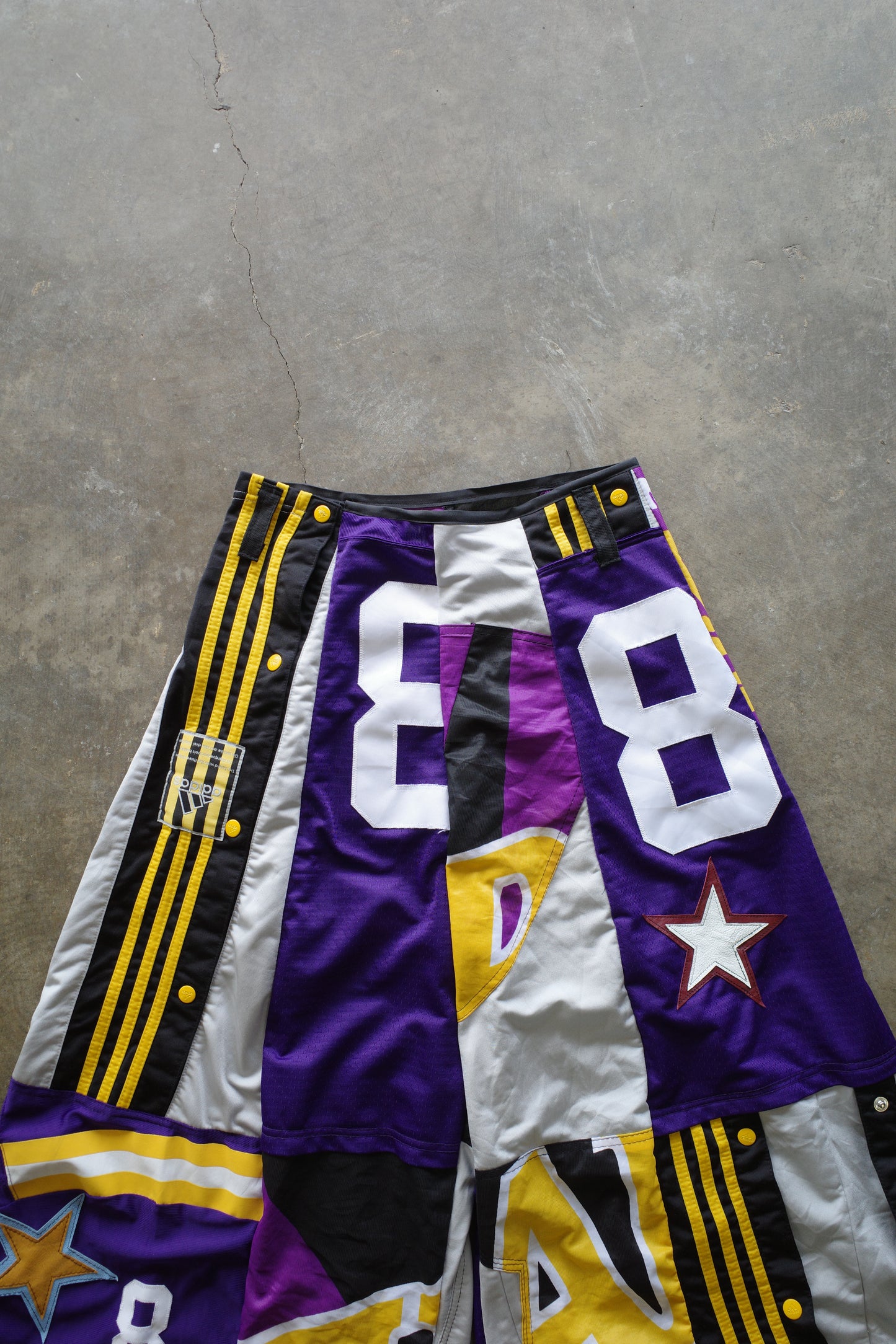 Wide Legged nag nag Pants(S)/made from vintage Pro sports jerseys