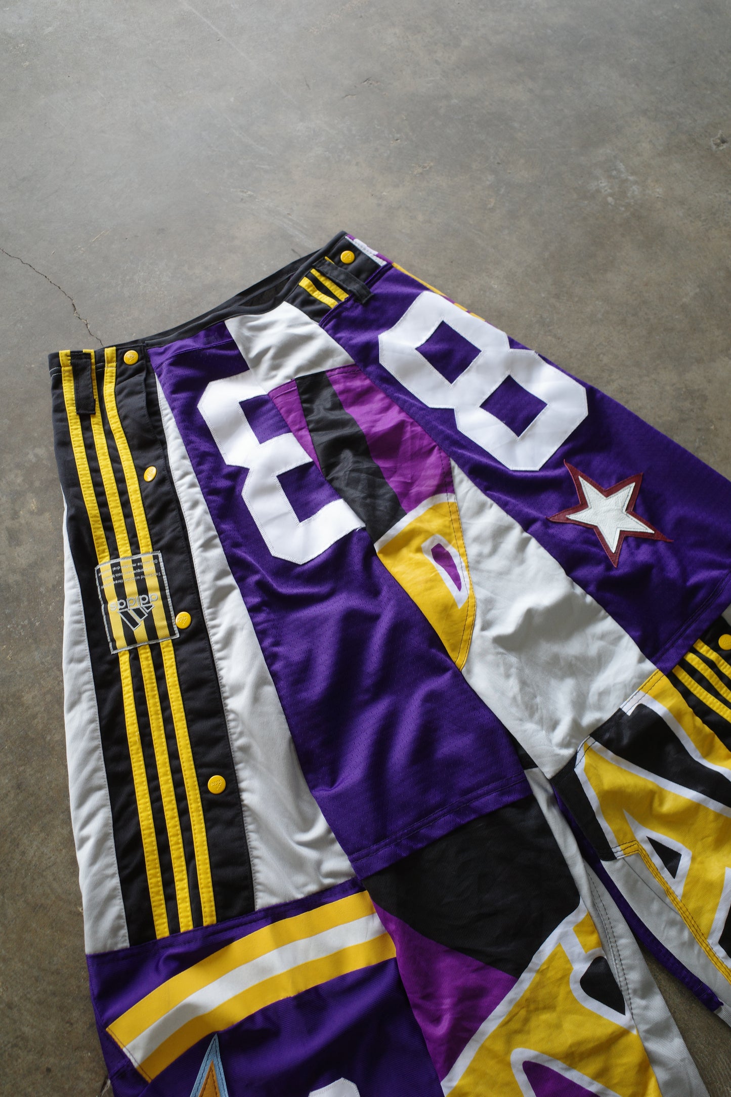 Wide Legged nag nag Pants(S)/made from vintage Pro sports jerseys