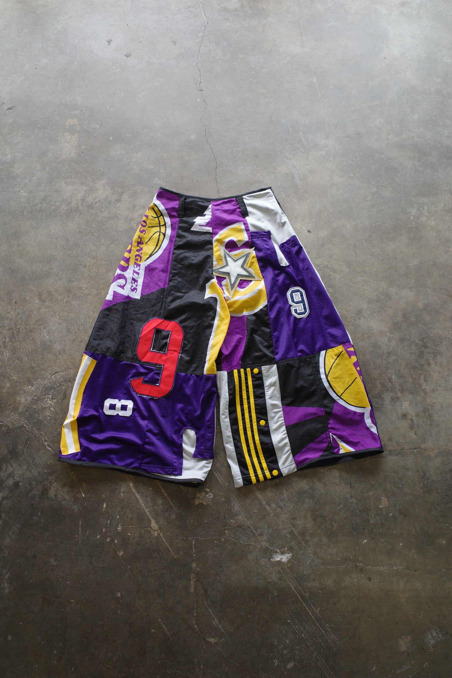 Wide Legged nag nag Pants(S)/made from vintage Pro sports jerseys