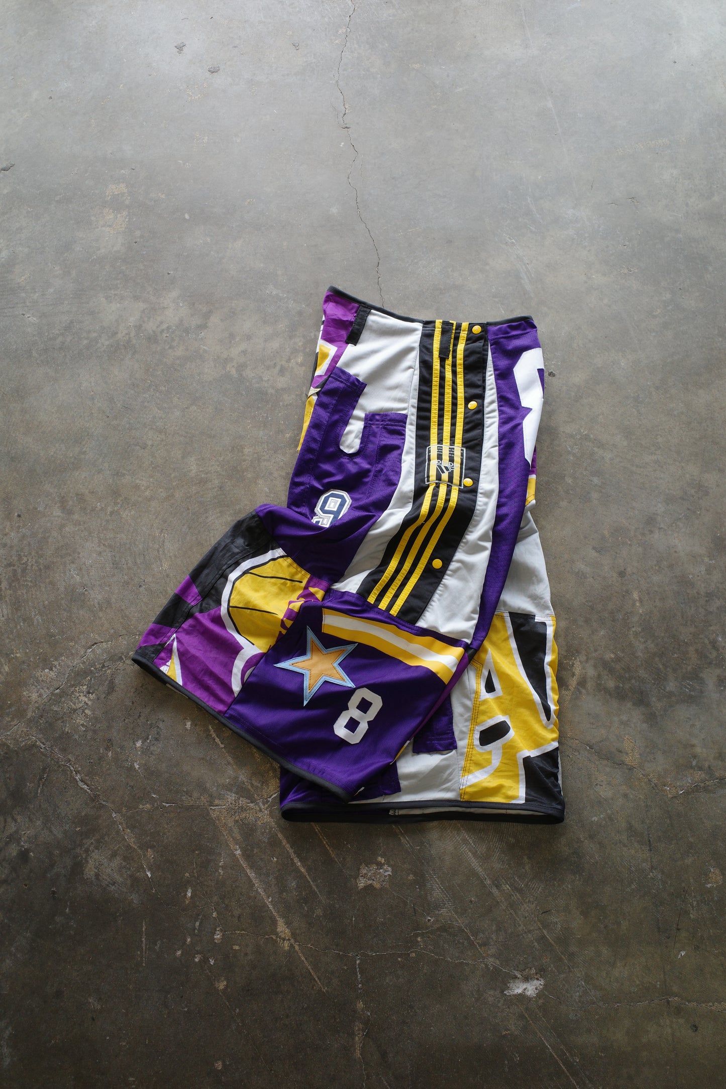 Wide Legged nag nag Pants(S)/made from vintage Pro sports jerseys