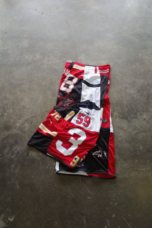 Wide Legged nag nag Pants(L)/made with vintage Pro sports jerseys