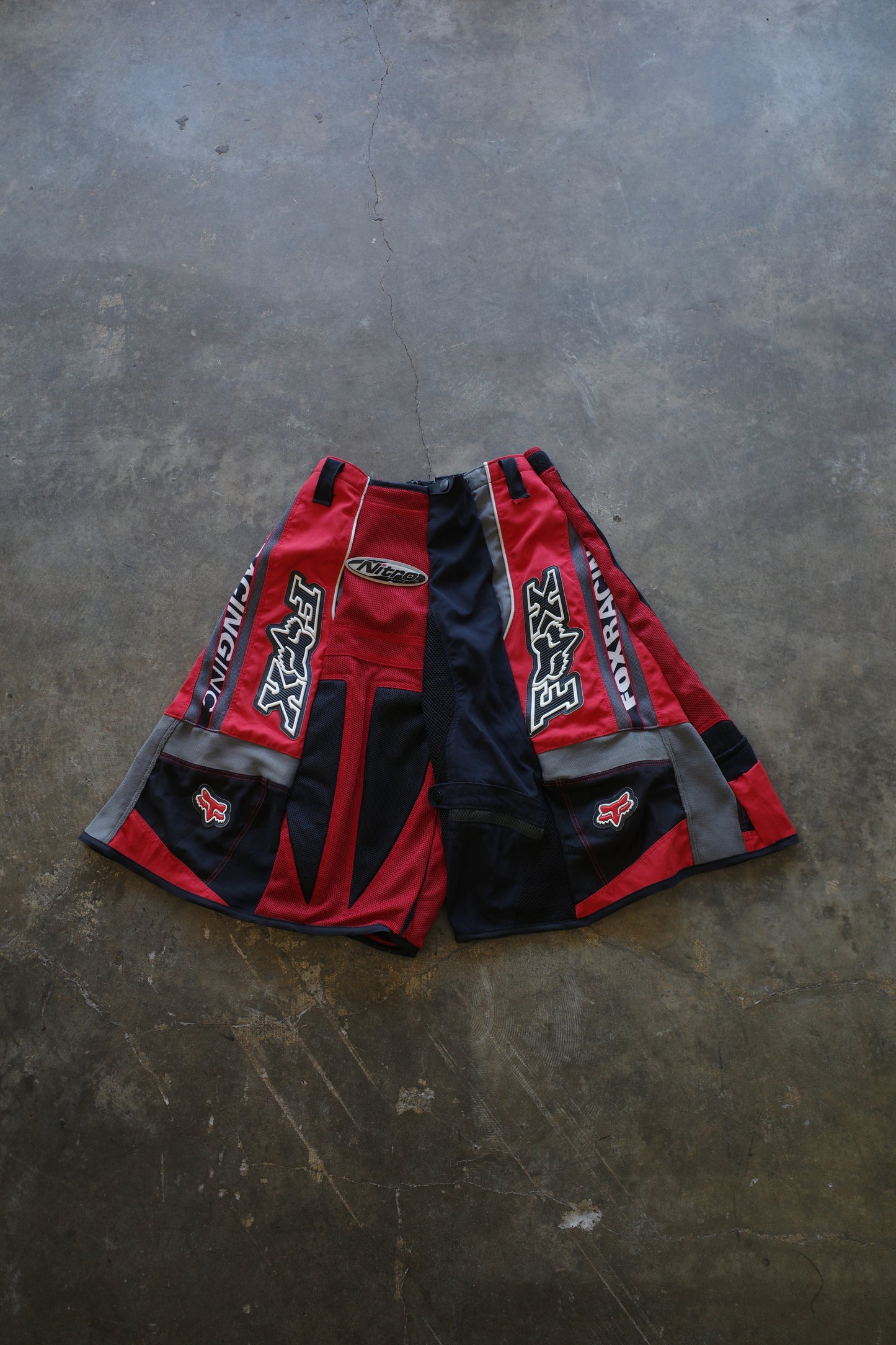 nag nag Baggy Shorts (32)/made from vintage FOX motorcycle racing pants
