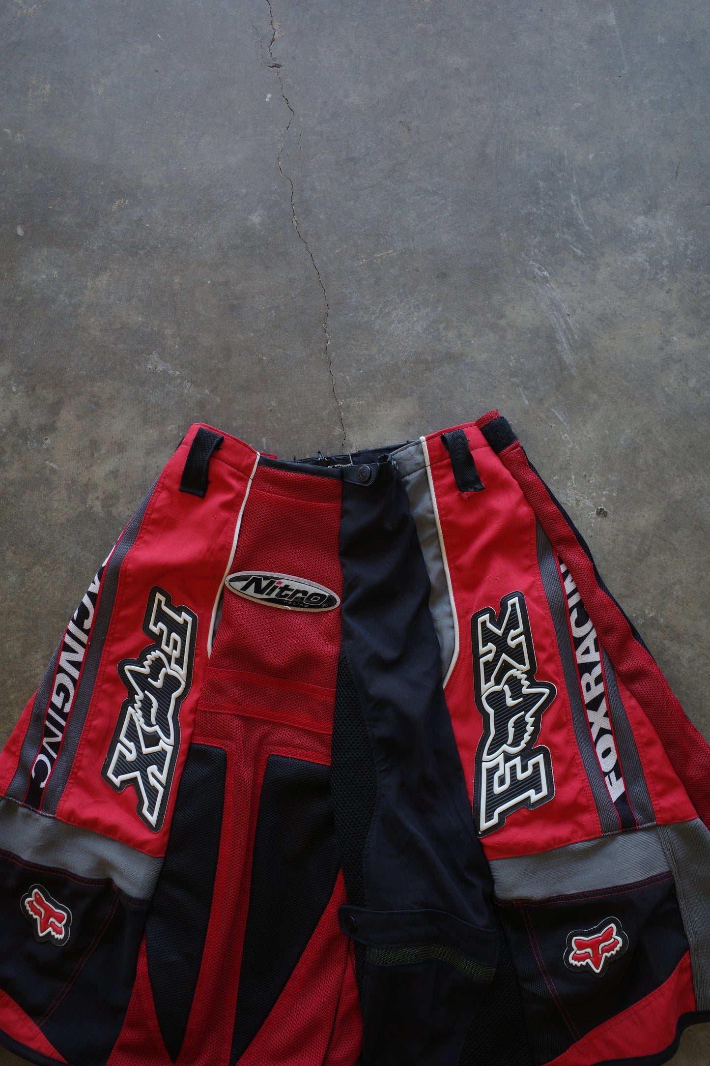 nag nag Baggy Shorts (32)/made from vintage FOX motorcycle racing pants