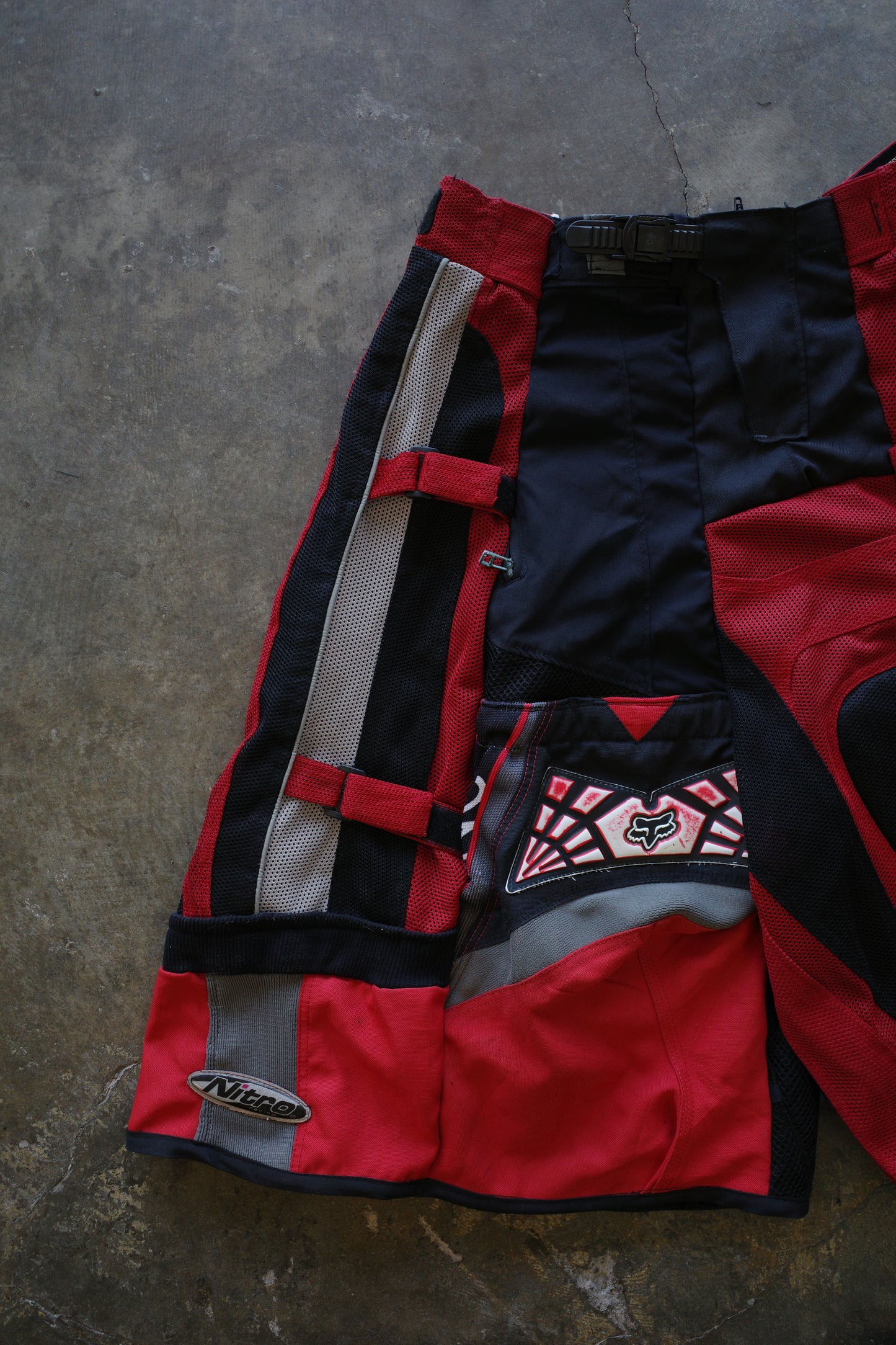 nag nag Baggy Shorts (32)/made from vintage FOX motorcycle racing pants