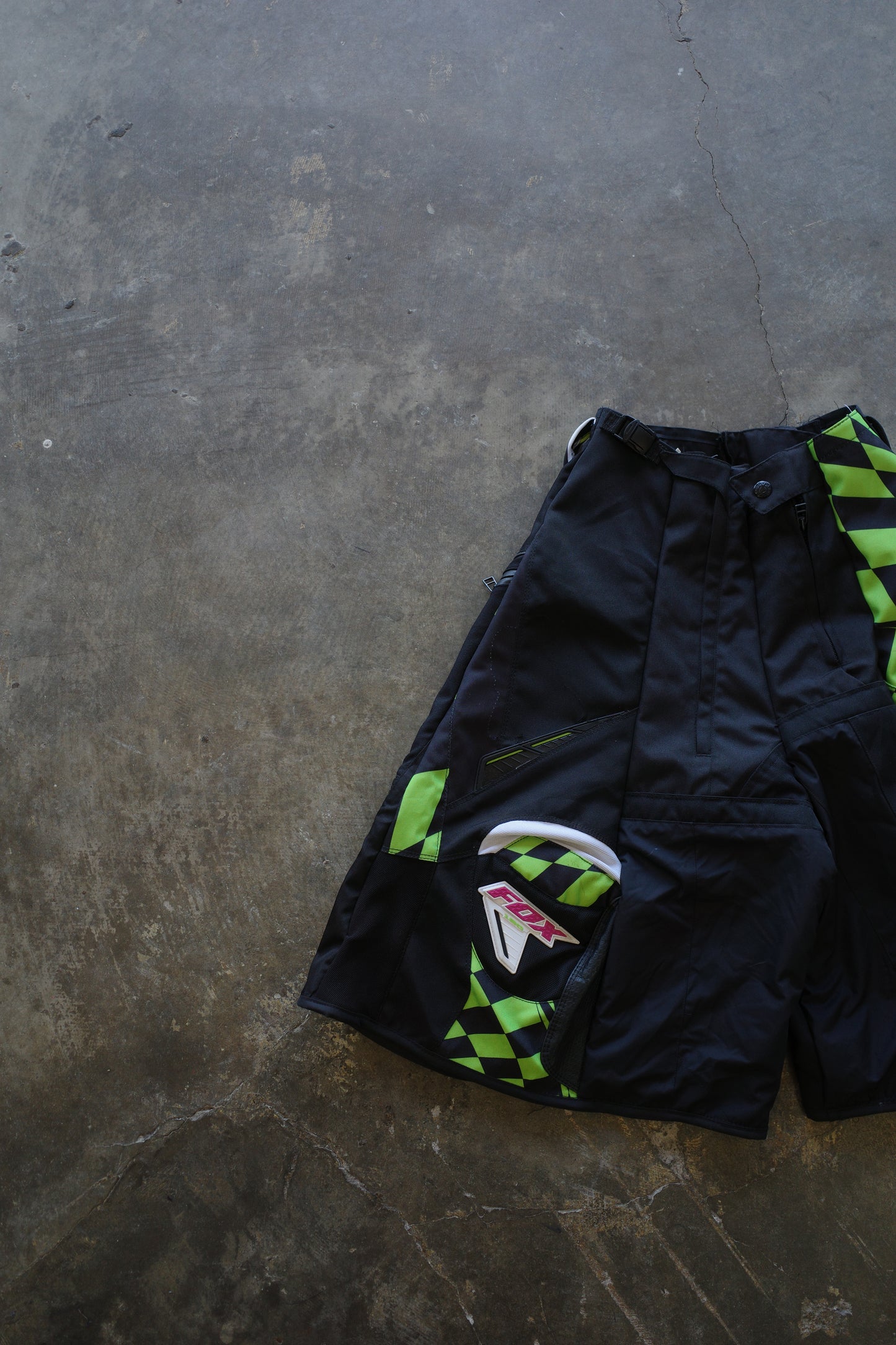 nag nag Baggy Shorts (28-32)/made from vintage FOX motorcycle racing pants
