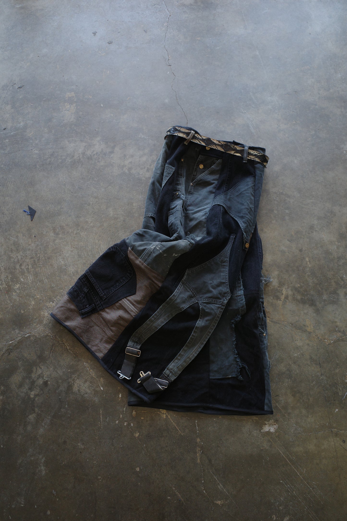 Wide Legged Patched Pants(L) /  made with vintage carhartt engineer pants and overalls