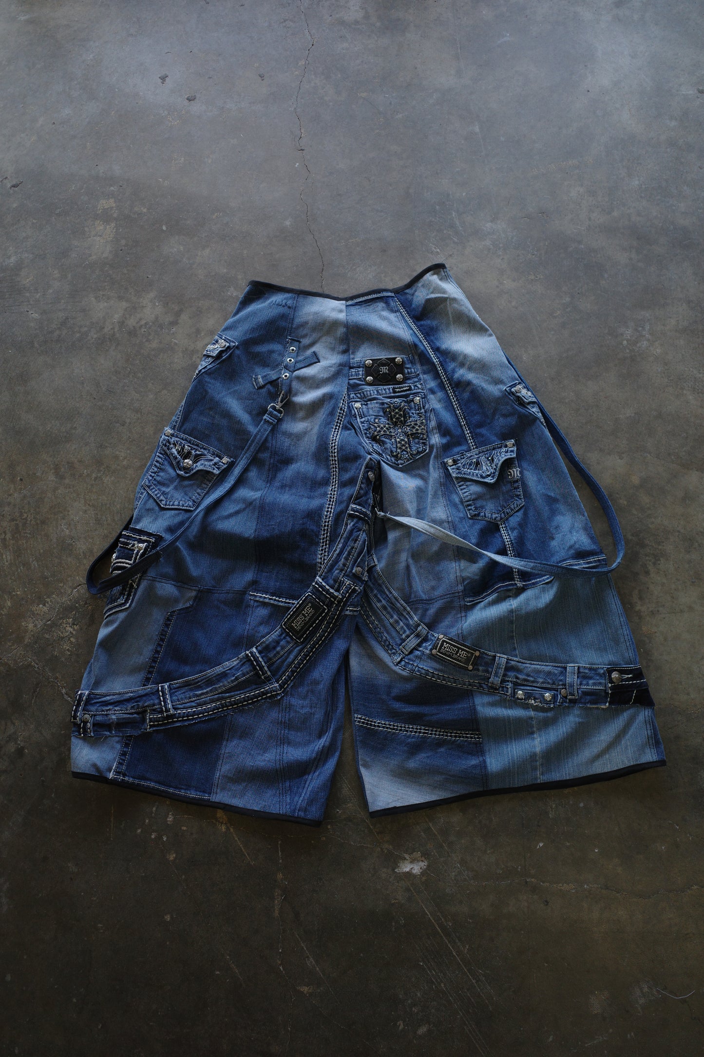 Wide Legged nag nag Pants(S)/made with vintage missme Y2K jeans