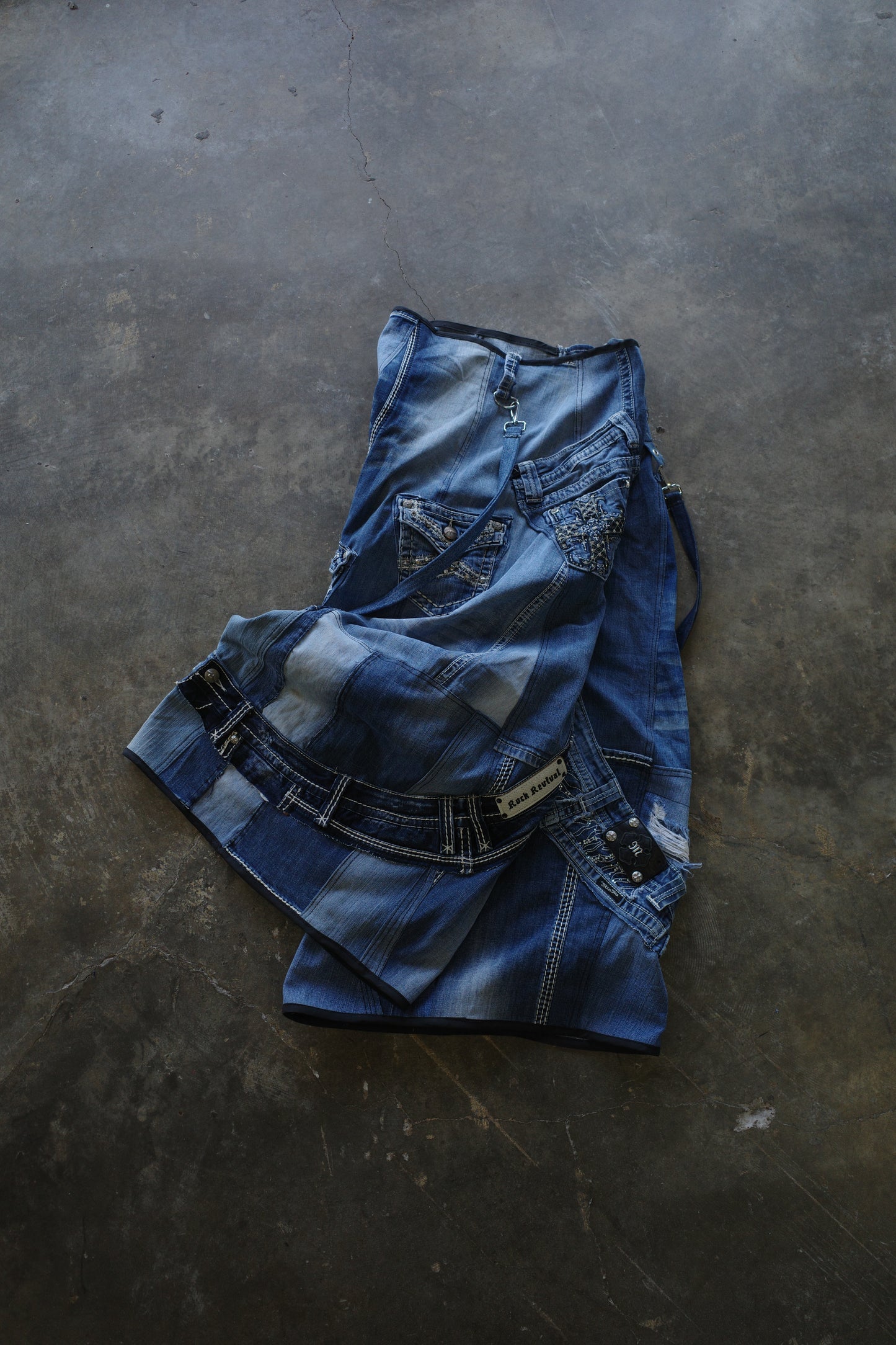 Wide Legged nag nag Pants(S)/made with vintage missme Y2K jeans