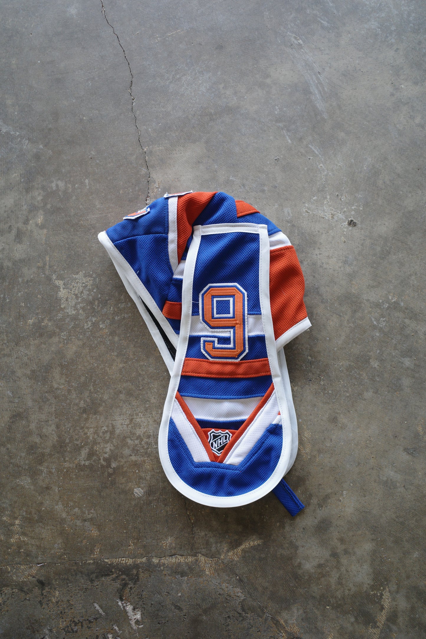 nag nag Bunny Ear Hat made with vintage pro sports gaming jerseys