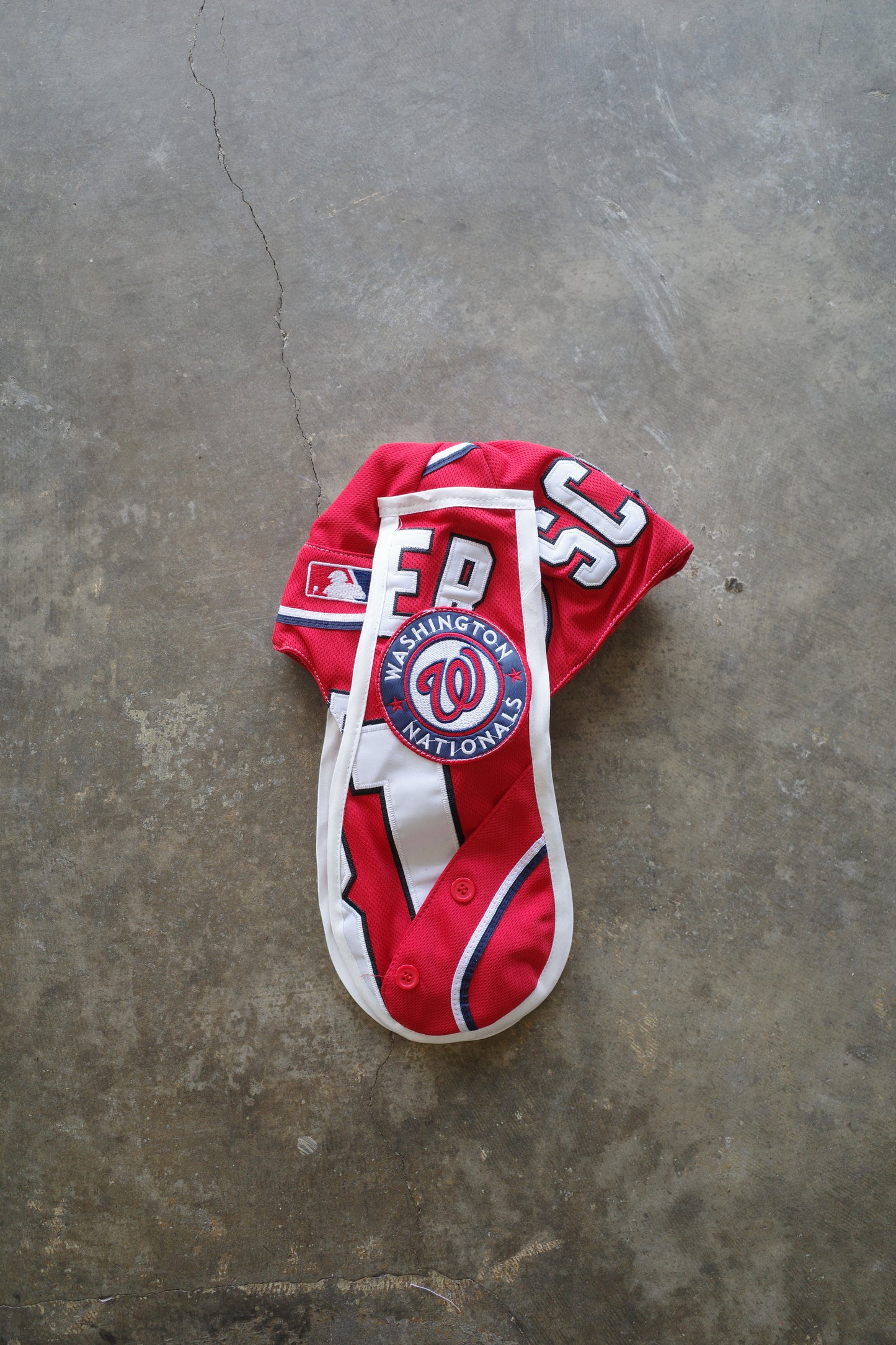 nag nag Bunny Ear Hat made with vintage pro sports gaming jerseys