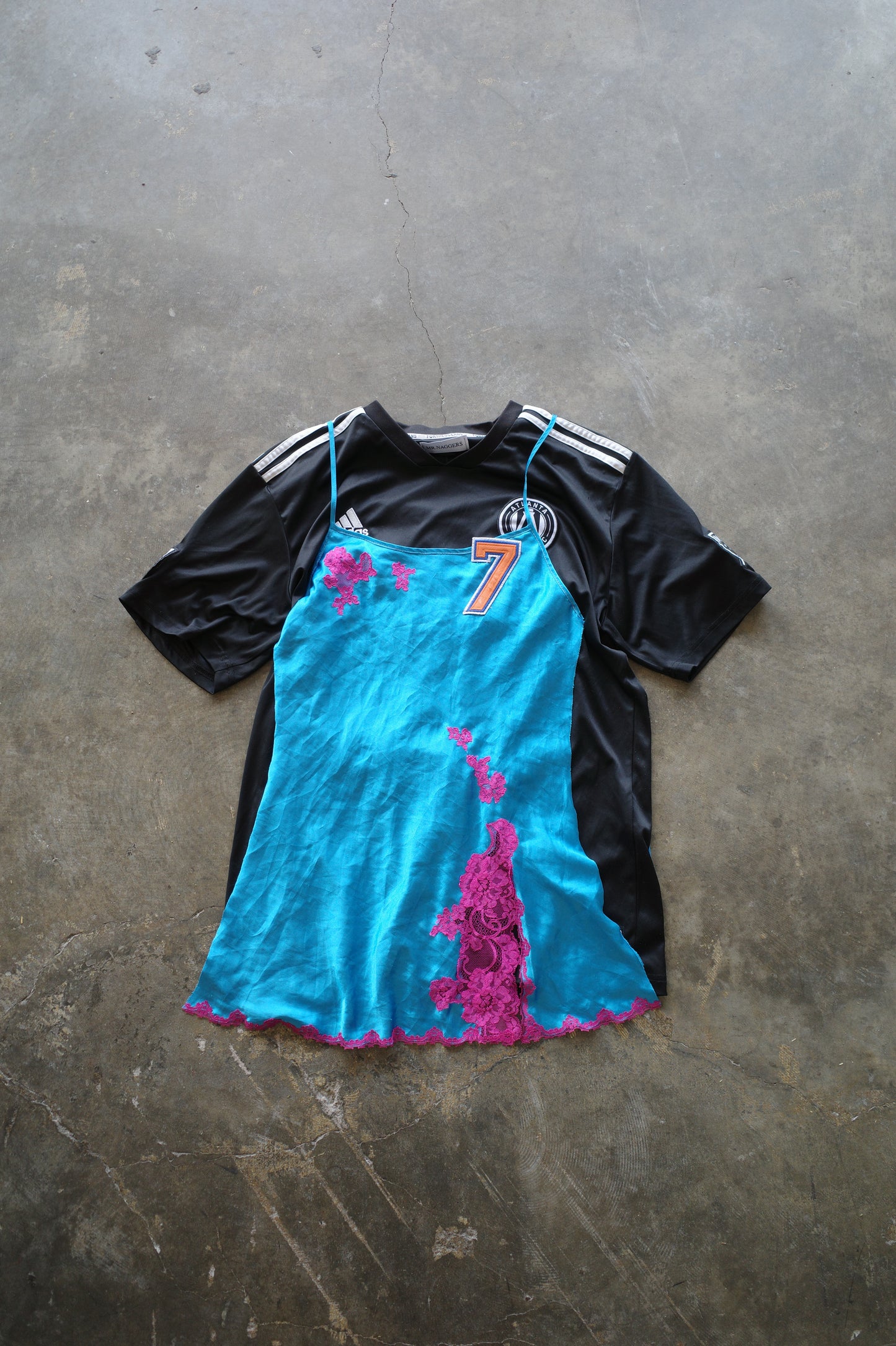 nag nag C&A top(L) made with soccer gaming jerseys