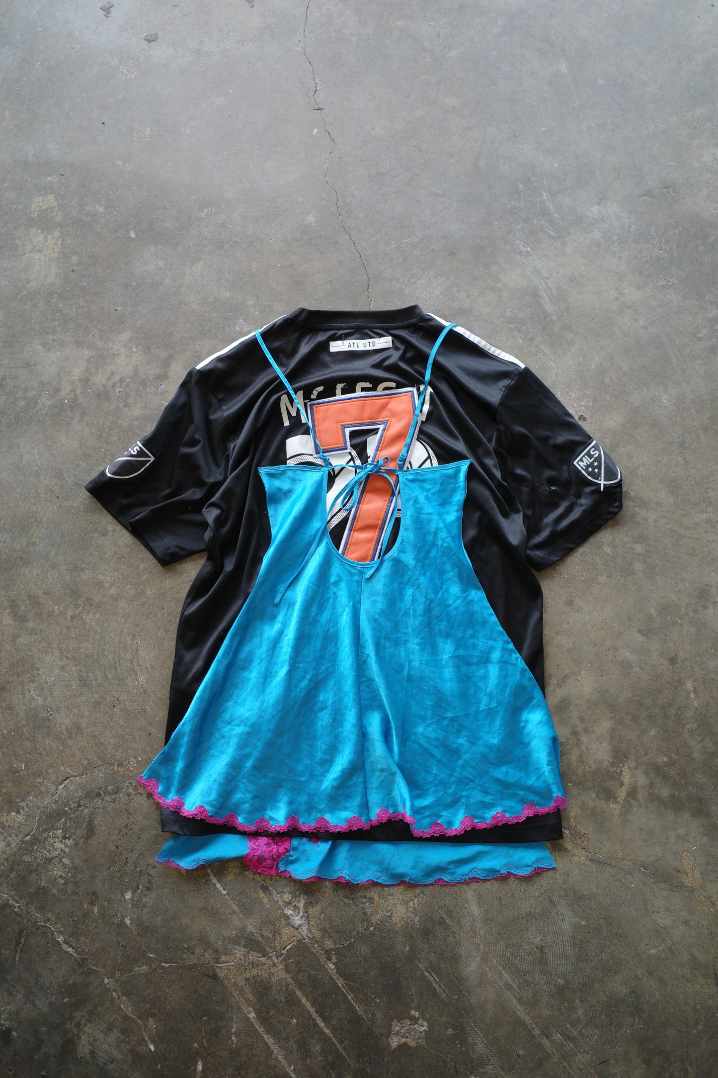 nag nag C&A top(L) made with soccer gaming jerseys