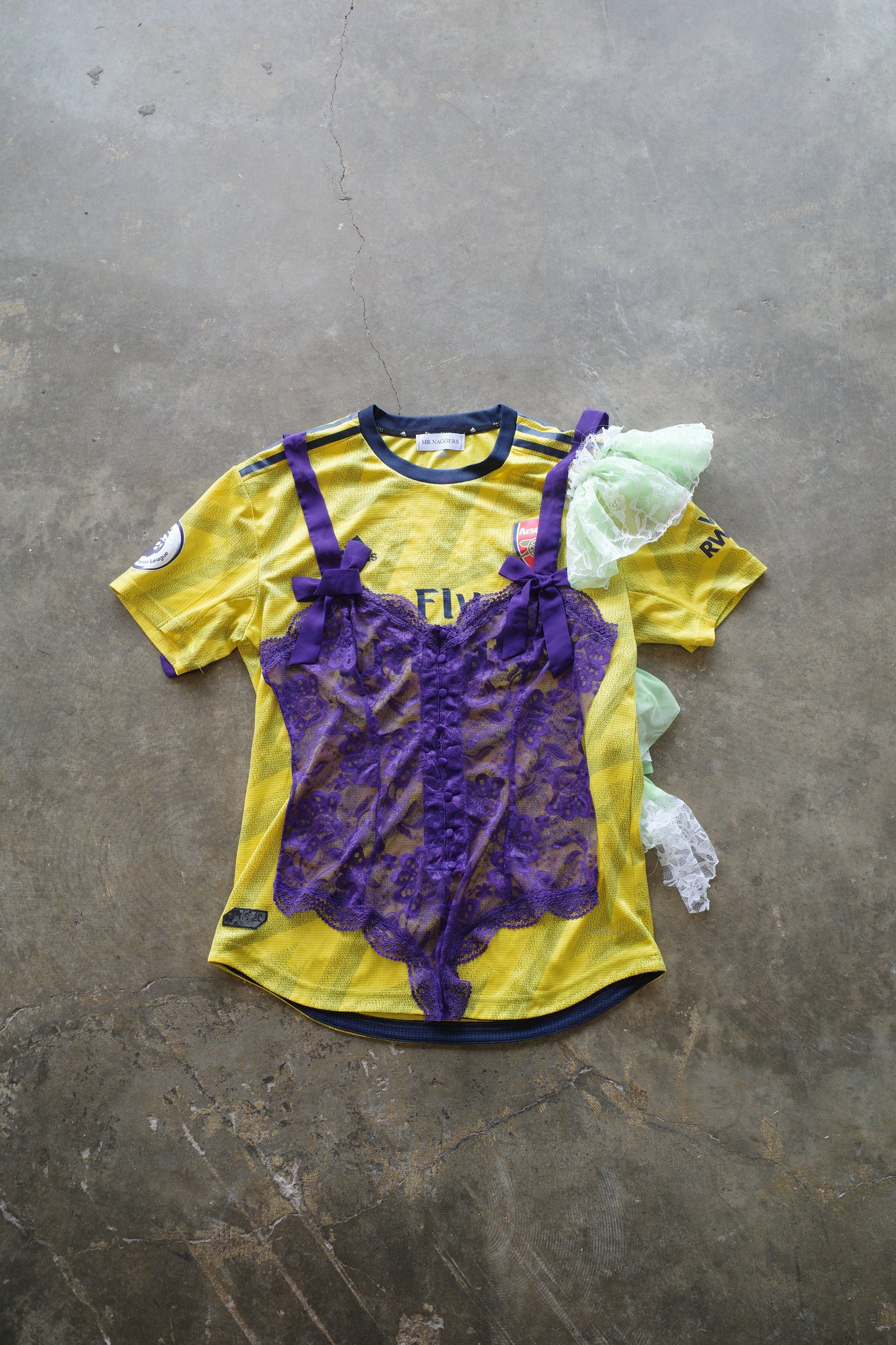nag nag C&A top (M)made with soccer gaming jerseys