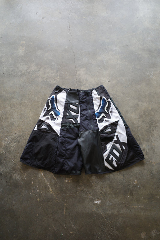 Motorcycled style Baggy Shorts (36)/made from vintage FOX motorcycle racing pants