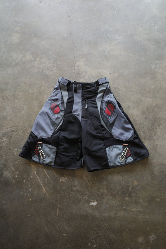 Motorcycle style Baggy Shorts (32)/made from vintage MSR motorcycle racing pants