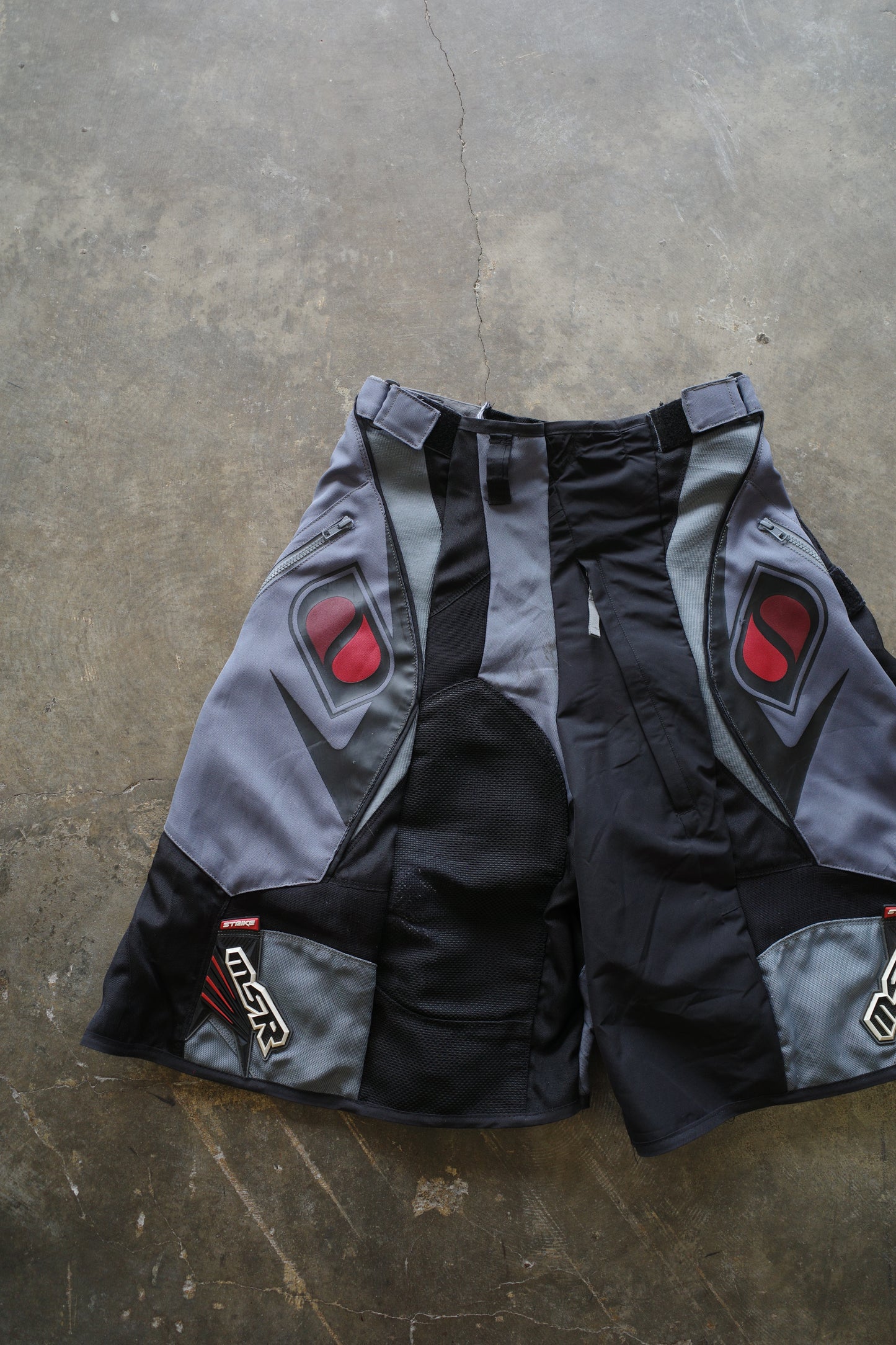 Motorcycle style Baggy Shorts (32)/made from vintage MSR motorcycle racing pants